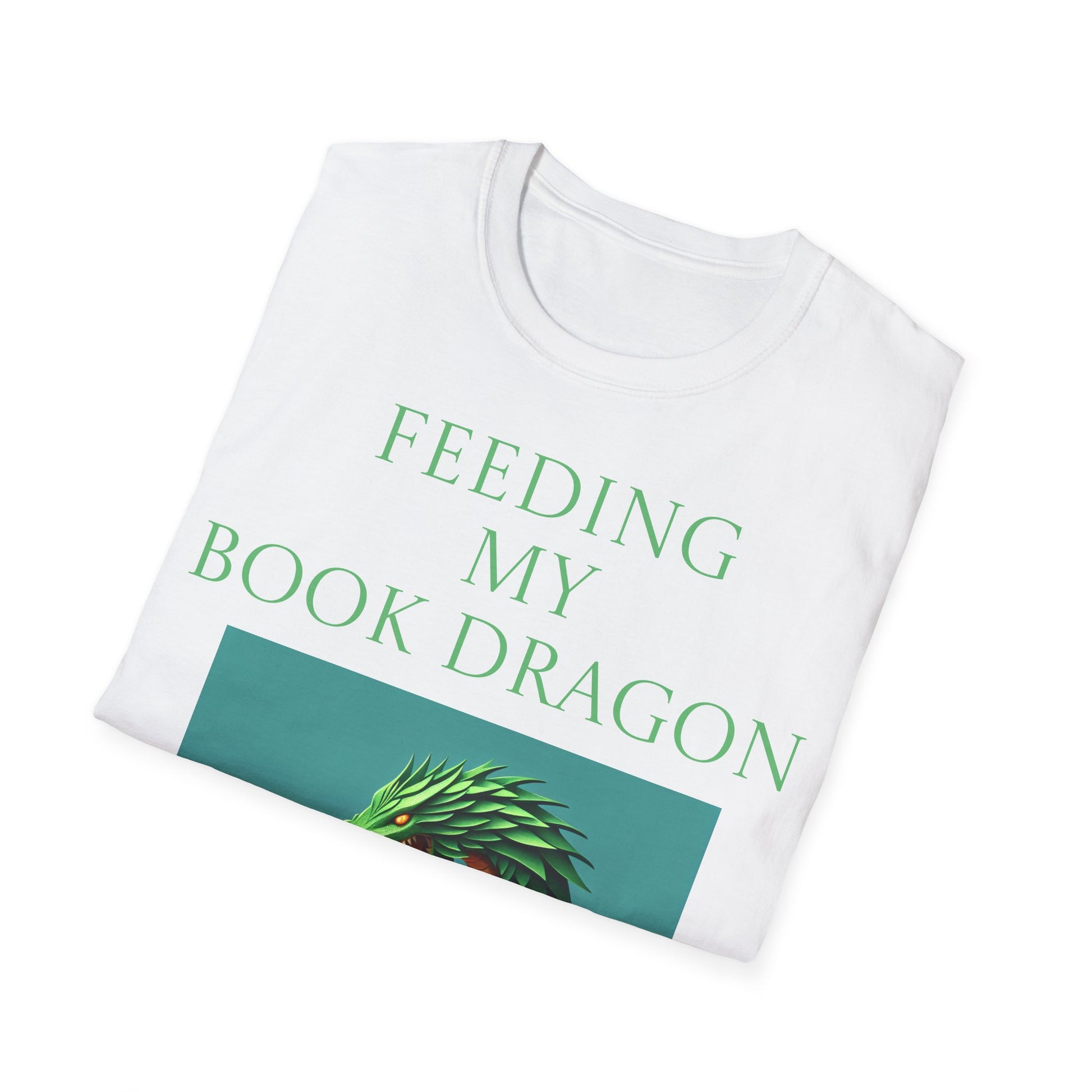Unisex -Inspired T-Shirt - "Book Dragon" - Perfect for Book Lovers - The Dreamer's Bookshop.