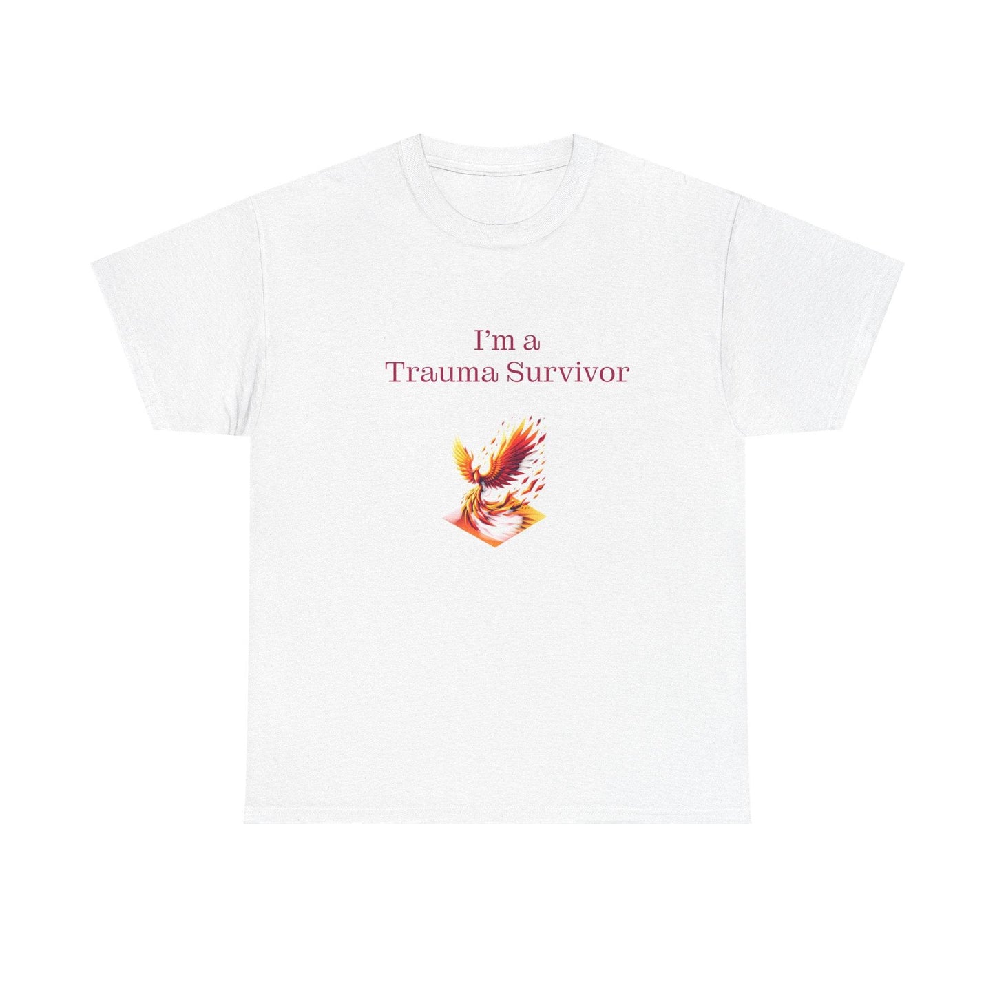 Trauma Survivor Unisex Heavy Cotton Tee - Inspirational T-Shirt - The Dreamer's Bookshop.