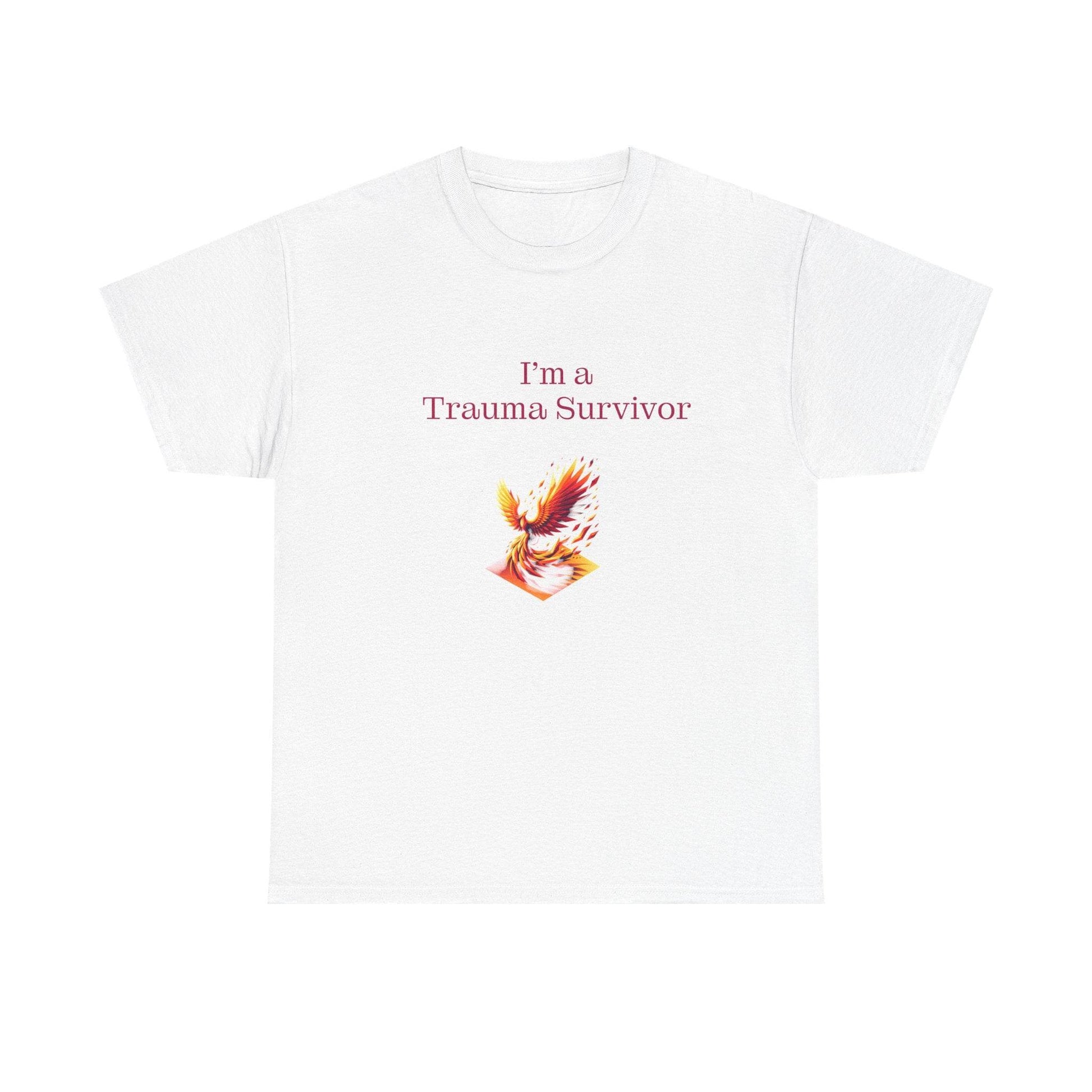 Trauma Survivor Unisex Heavy Cotton Tee - Inspirational T-Shirt - The Dreamer's Bookshop.