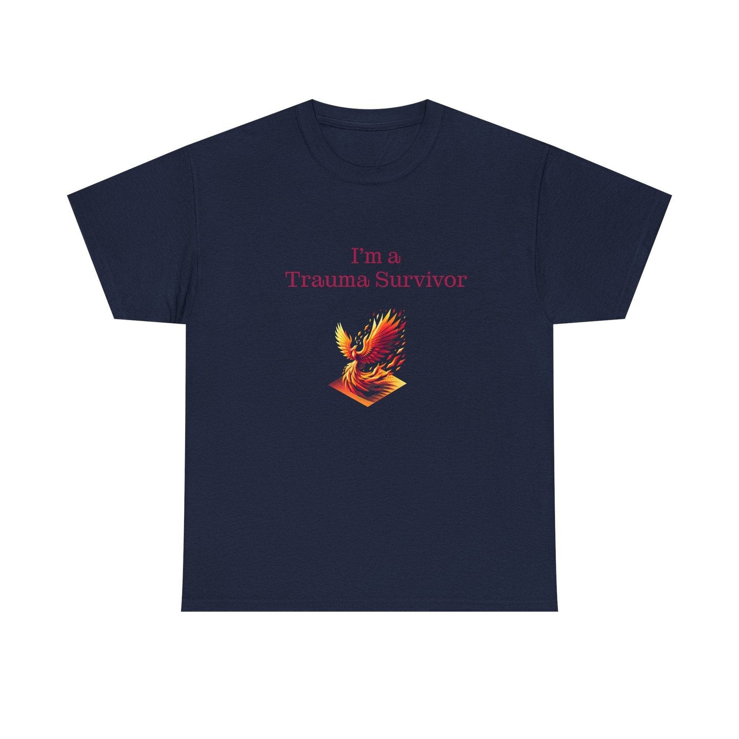 Trauma Survivor Unisex Heavy Cotton Tee - Empowering Apparel for Health Awareness - The Dreamer's Bookshop.