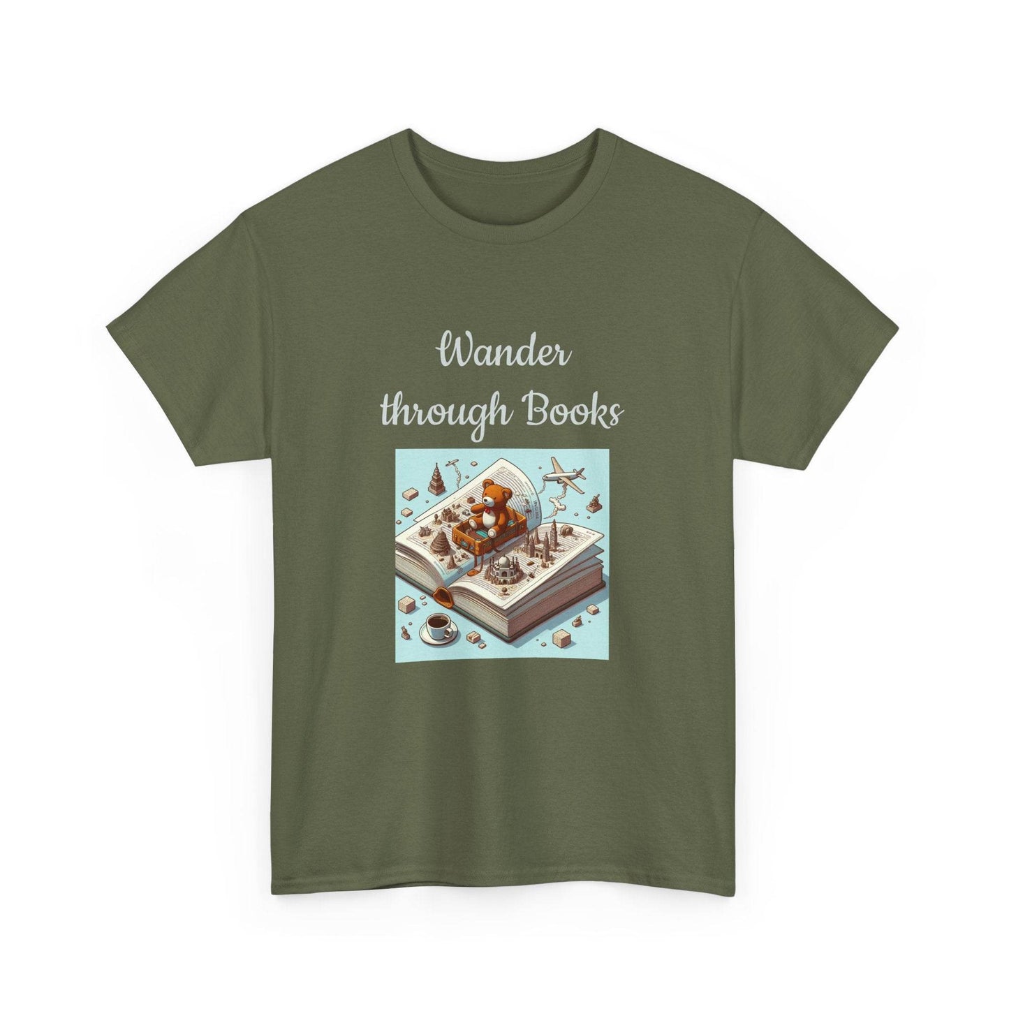 Wander - A Unisex Heavy Cotton Tee - Perfect Gift for Book Lovers - The Dreamer's Bookshop.