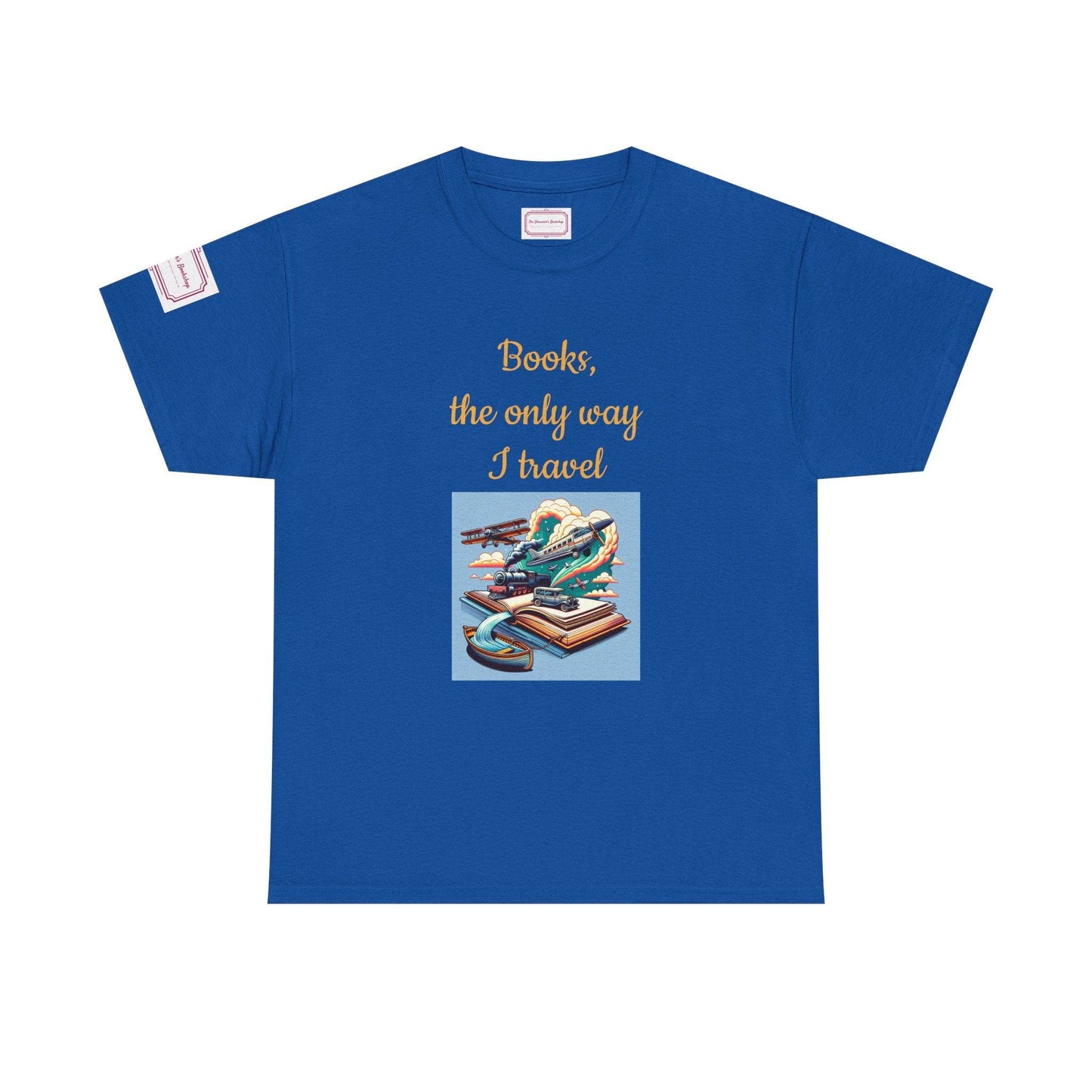 Travel - Unisex Heavy Cotton Tee - Perfect for Book Lovers - The Dreamer's Bookshop.