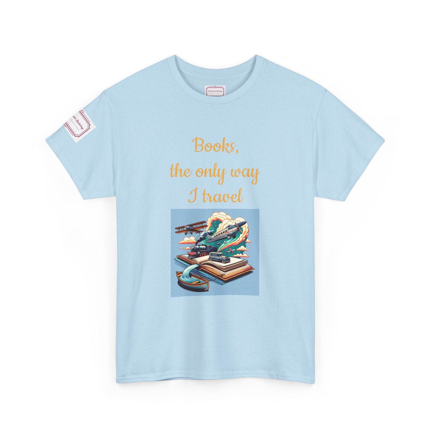 Travel - Unisex Heavy Cotton Tee - Perfect for Book Lovers - The Dreamer's Bookshop.