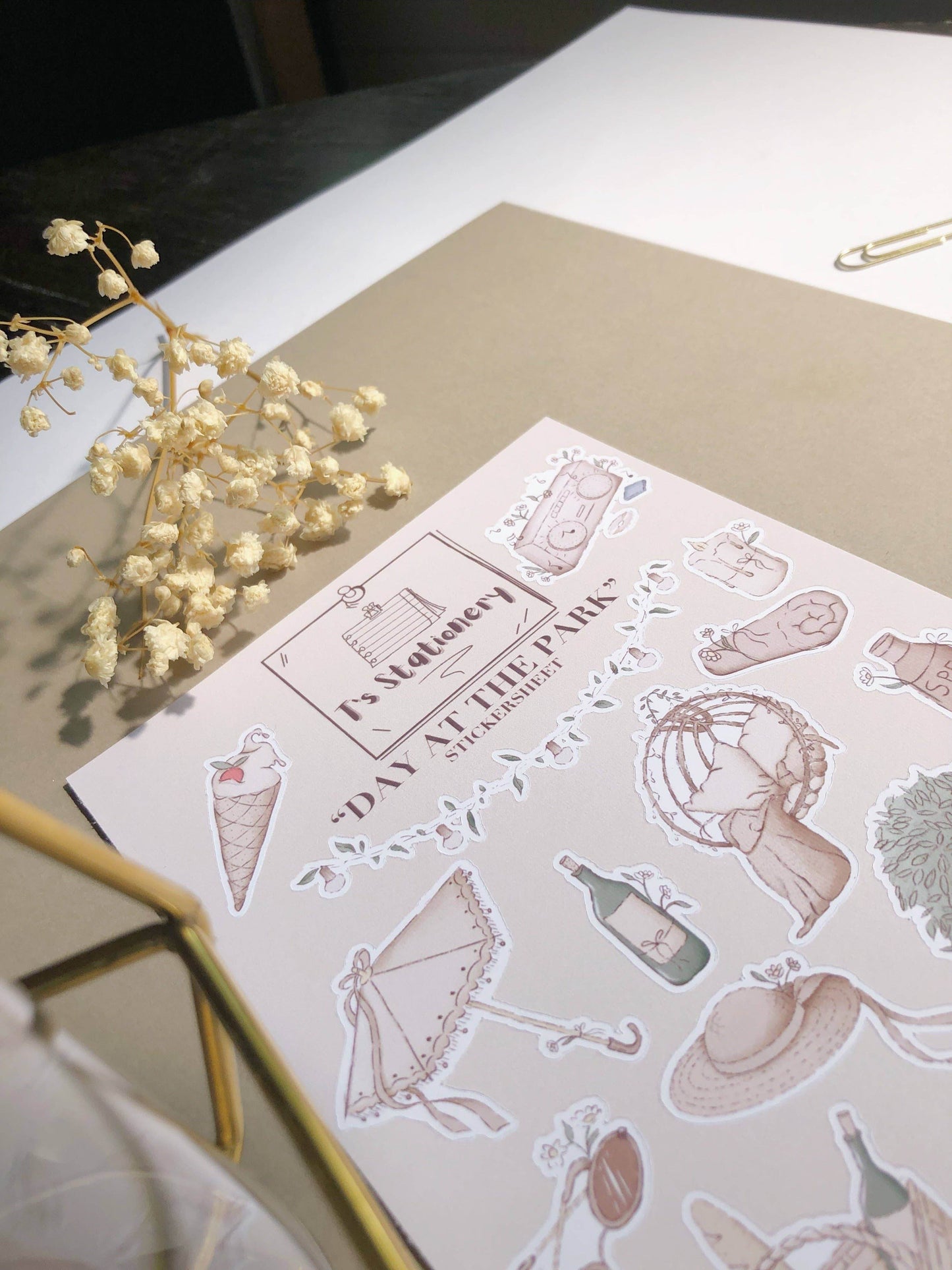 T's Stationery - „Dag in het park” - The Dreamer's Bookshop.