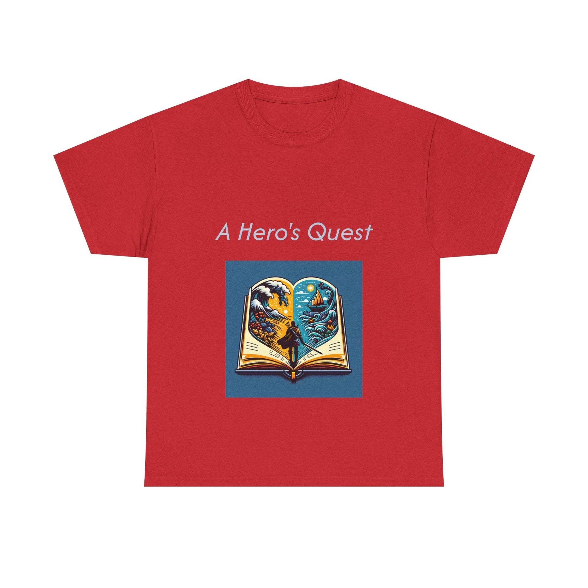 Adventurous - Unisex Heavy Cotton Tee - Hero's Quest - The Dreamer's Bookshop.