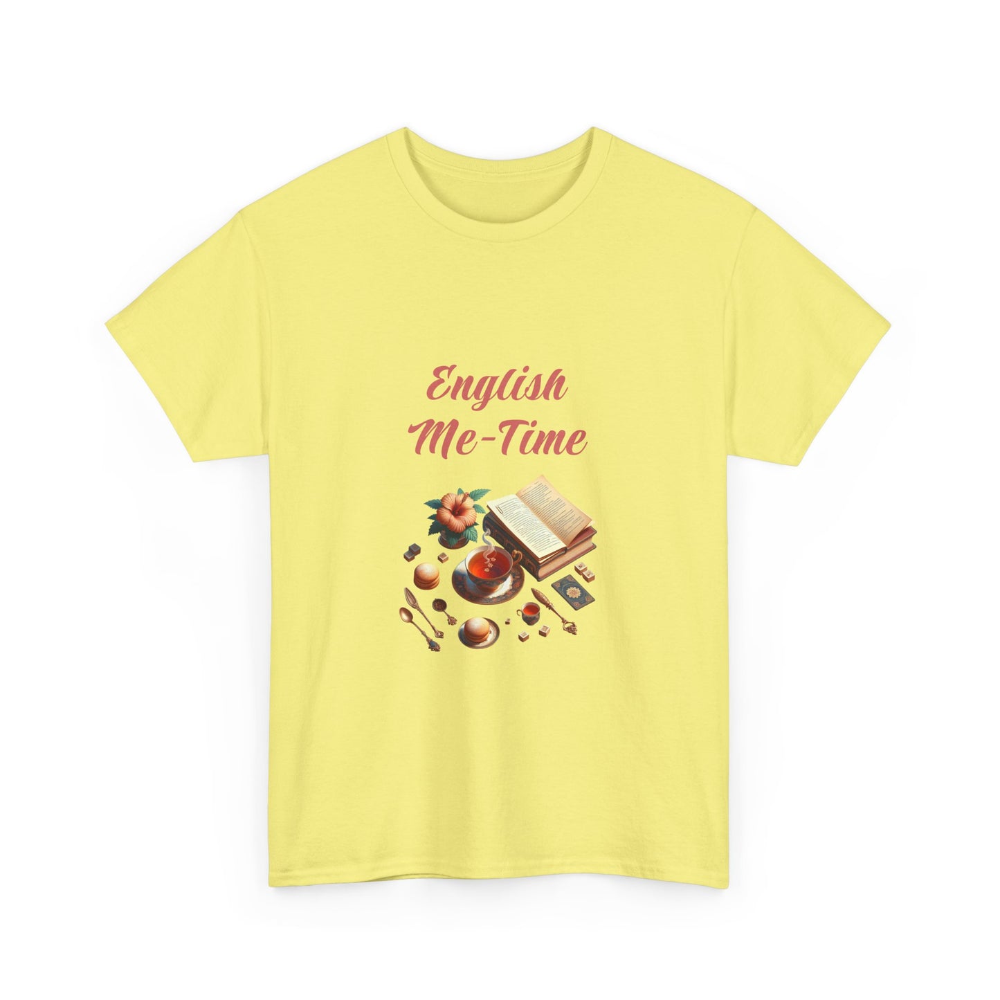 Book Lover's Unisex Heavy Cotton Tee - "Me-Time" - The Dreamer's Bookshop.