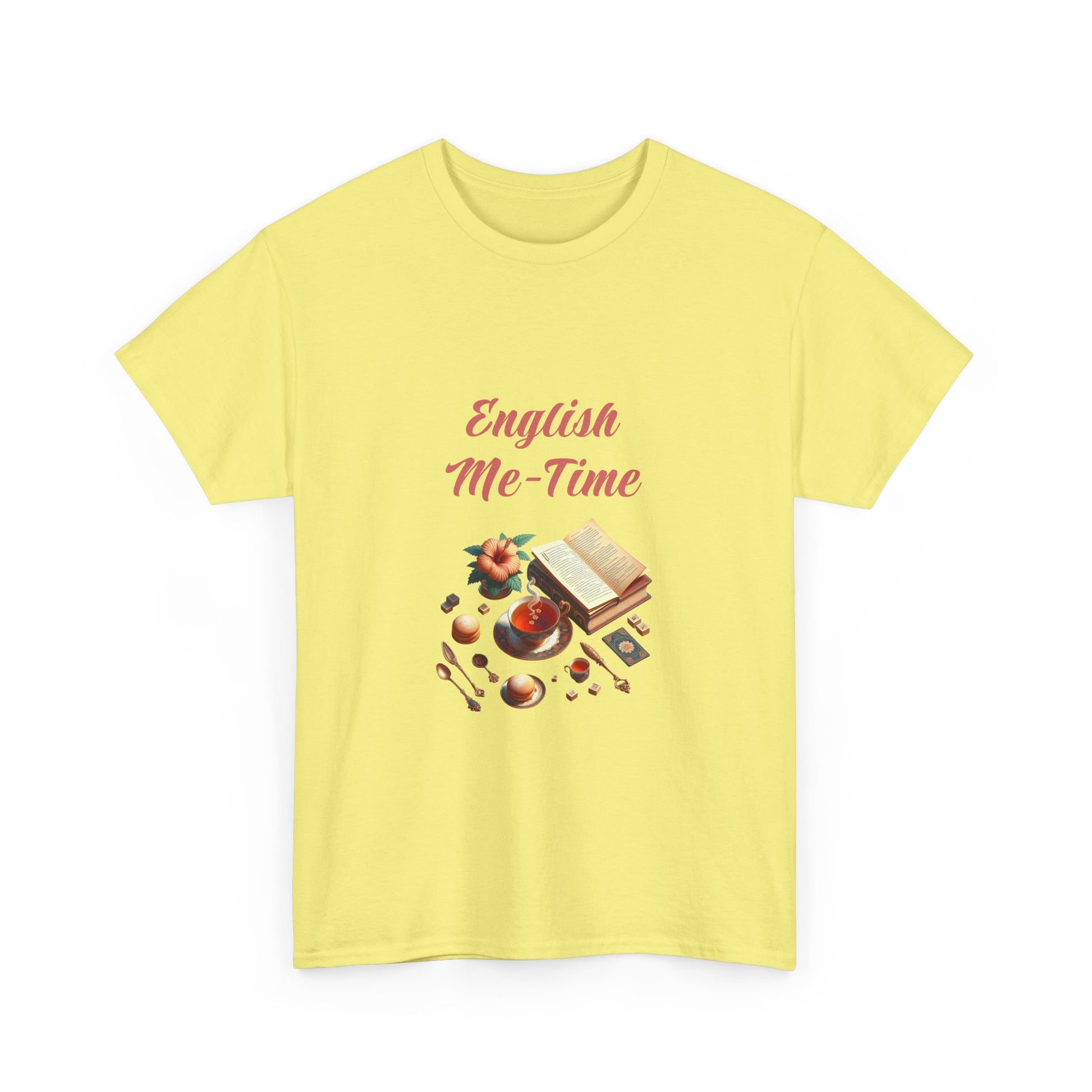 Book Lover's Unisex Heavy Cotton Tee - "Me-Time" - The Dreamer's Bookshop.