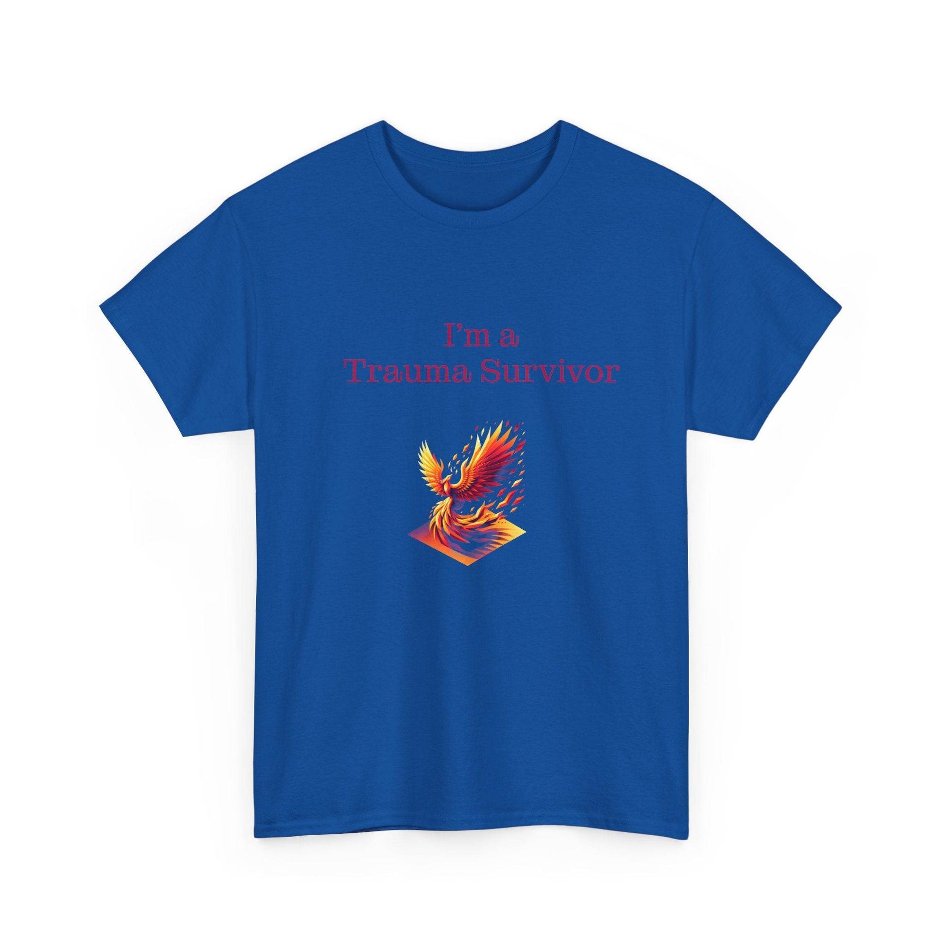 Trauma Survivor Unisex Heavy Cotton Tee - Inspirational T-Shirt - The Dreamer's Bookshop.