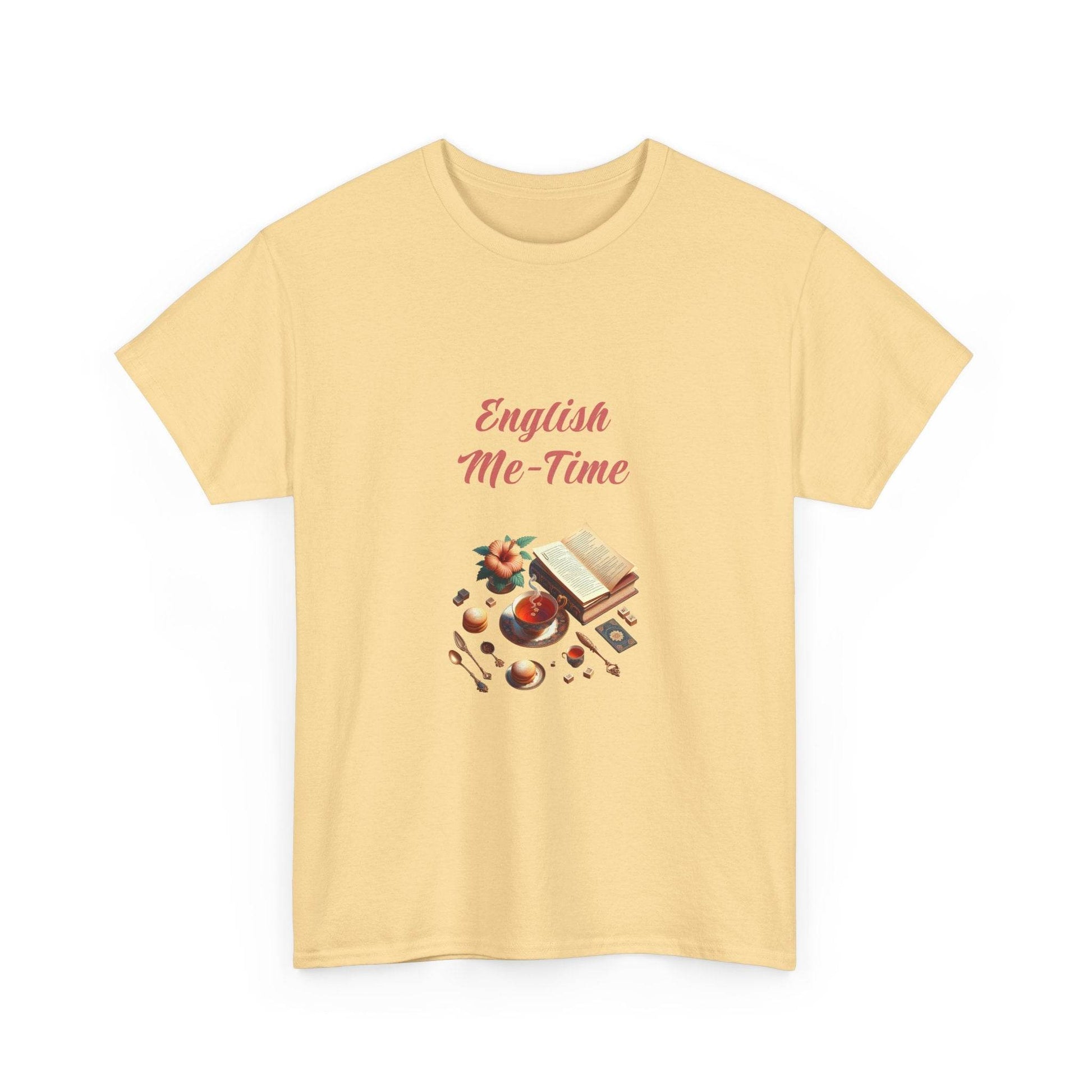 English Me-Time - A Unisex Heavy Cotton Tee - Perfect for Book Lovers - The Dreamer's Bookshop.