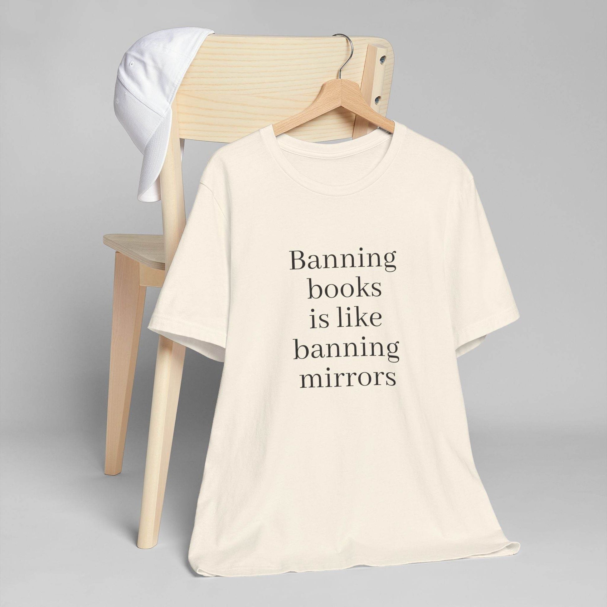 Unisex Jersey T-Shirt - Banning Books Vibe - The Dreamer's Bookshop.