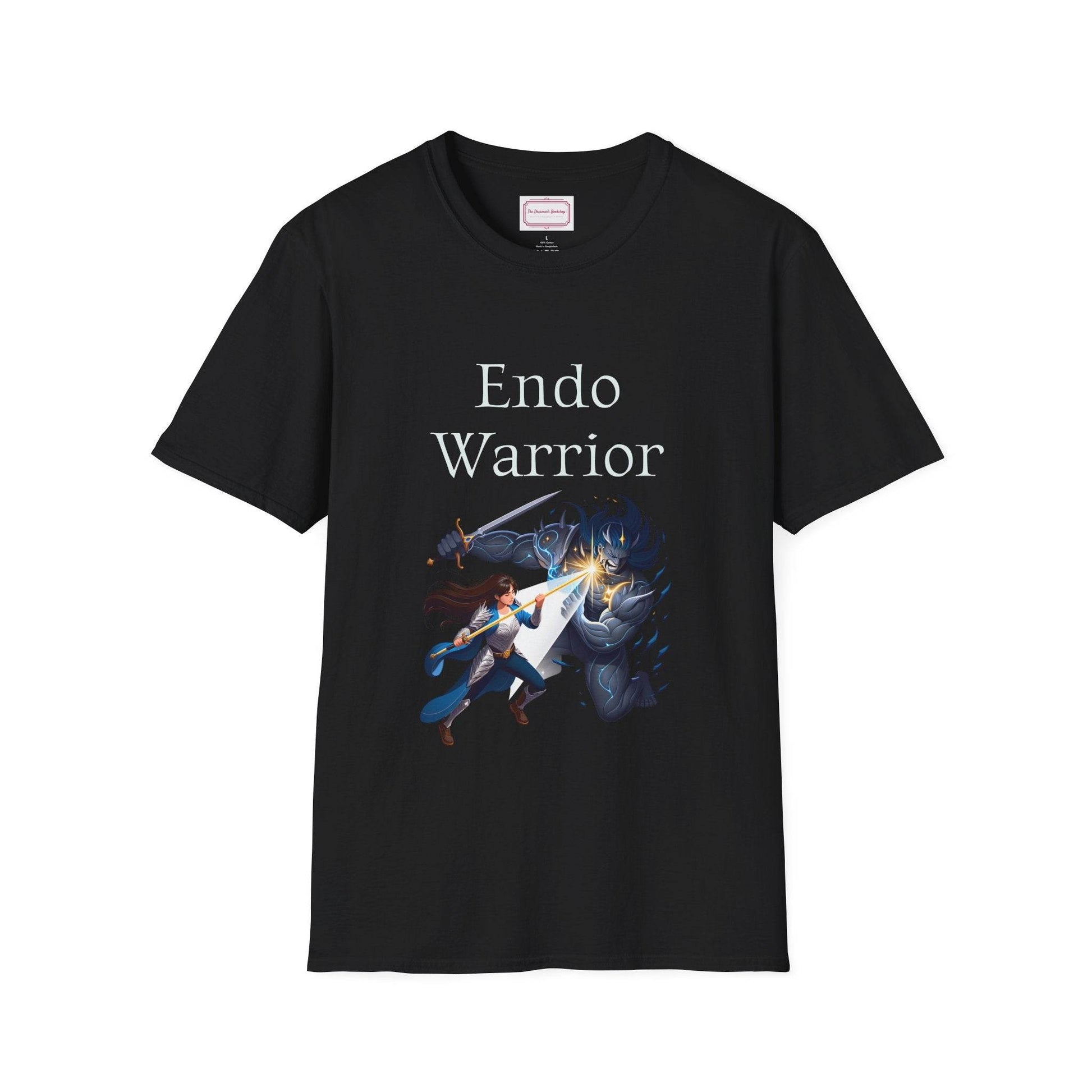 Endometriosis Warrior Unisex Softstyle T-Shirt - Embrace Your Battles - The Dreamer's Bookshop.