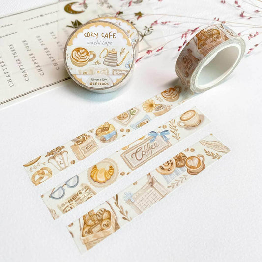 LETTOOn - Washi Tape - Gezellig café - The Dreamer's Bookshop.