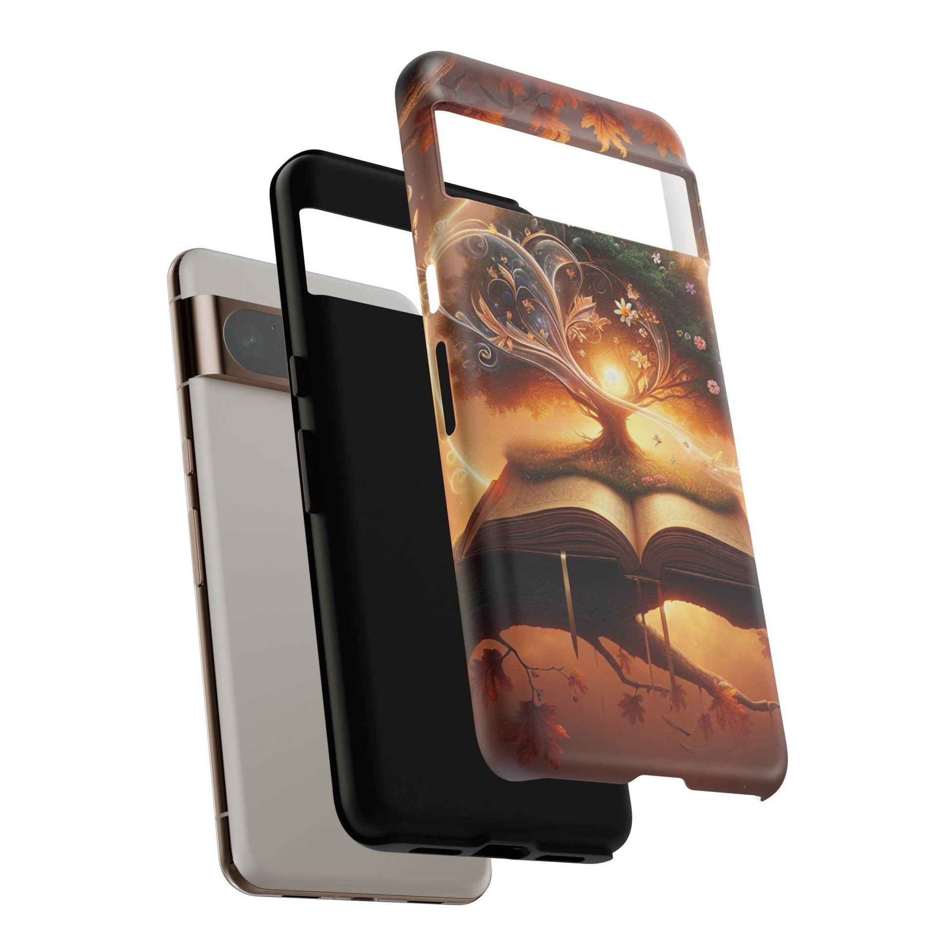 Google & Samsung - Artistic Phone Case with BookishTree Design - Tough Cases - The Dreamer's Bookshop.