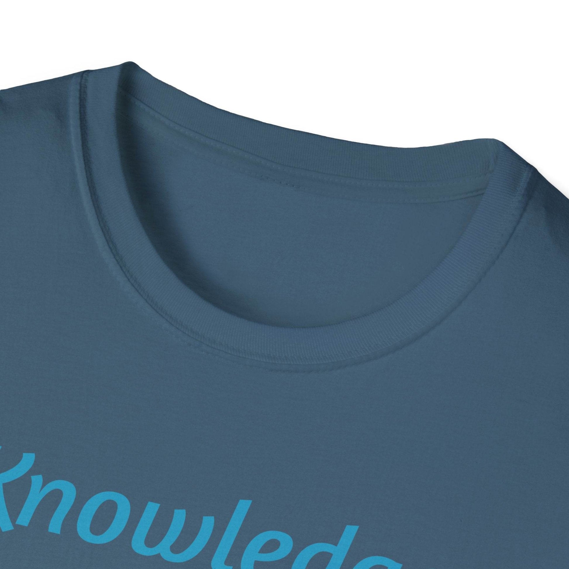 Knowledge Keeper Graphic T-Shirt - Unisex Softstyle Tee, Owl Design - Proud Reader - The Dreamer's Bookshop.