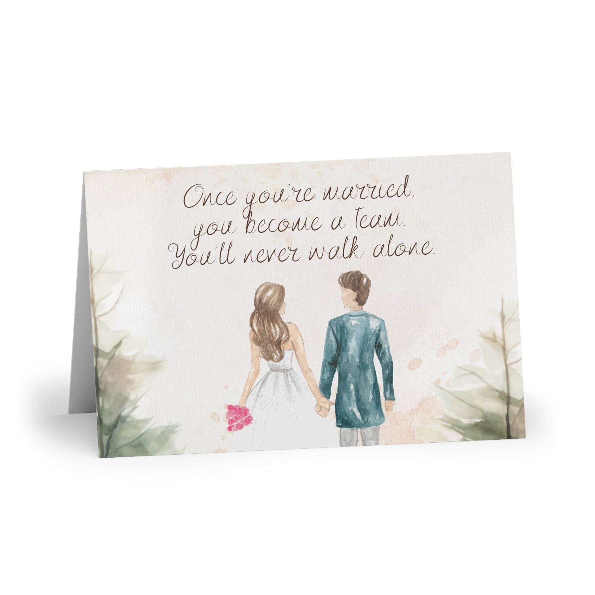 The Dreamer's Bookshop Cute "A Team" Wedding Card - The Dreamer's Bookshop.