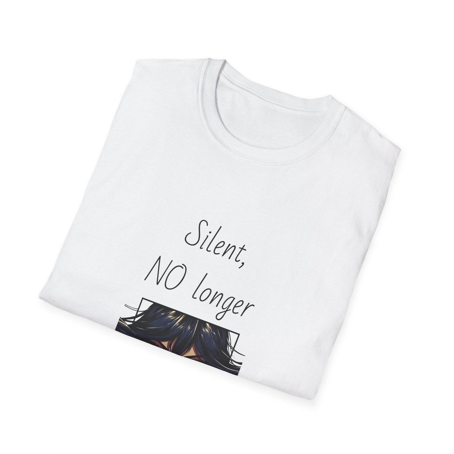 Fierce Survivor Unisex Softstyle T-Shirt - 'Silent, NO longer' - The Dreamer's Bookshop.