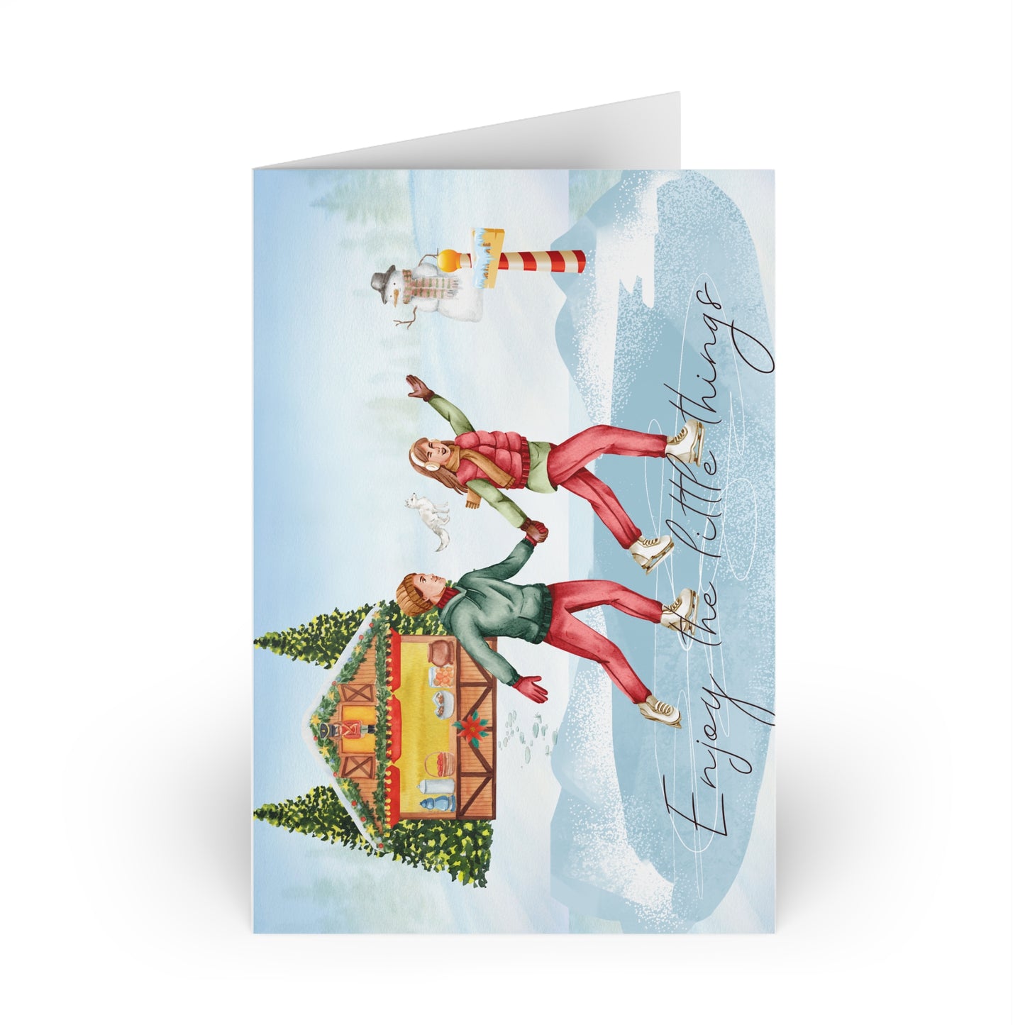 The Dreamer's Bookshop "Ice Skating" Enjoy the Little Things Card