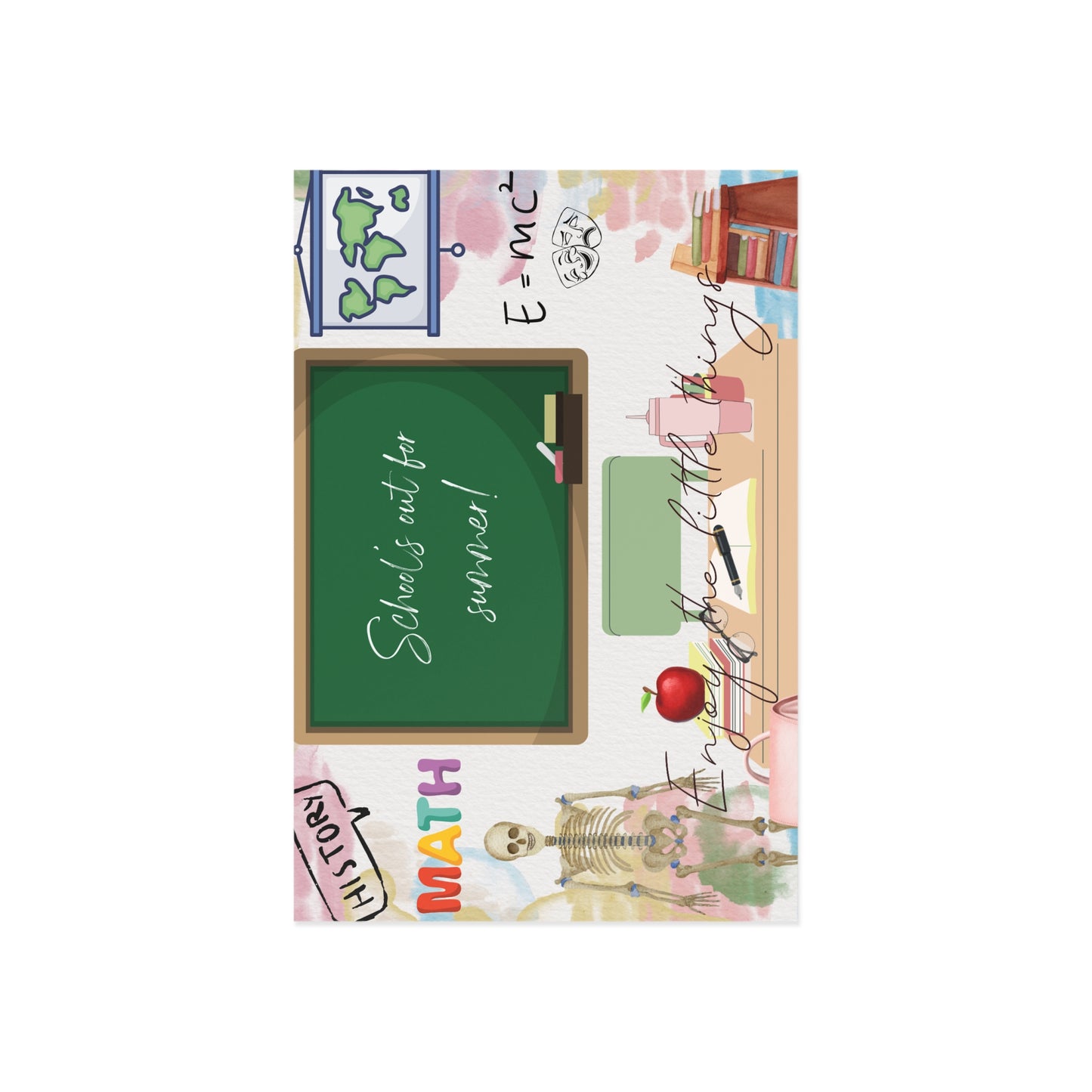 The Dreamer's Bookshop "School's Out" Enjoy the Little Things Card - The Dreamer's Bookshop.