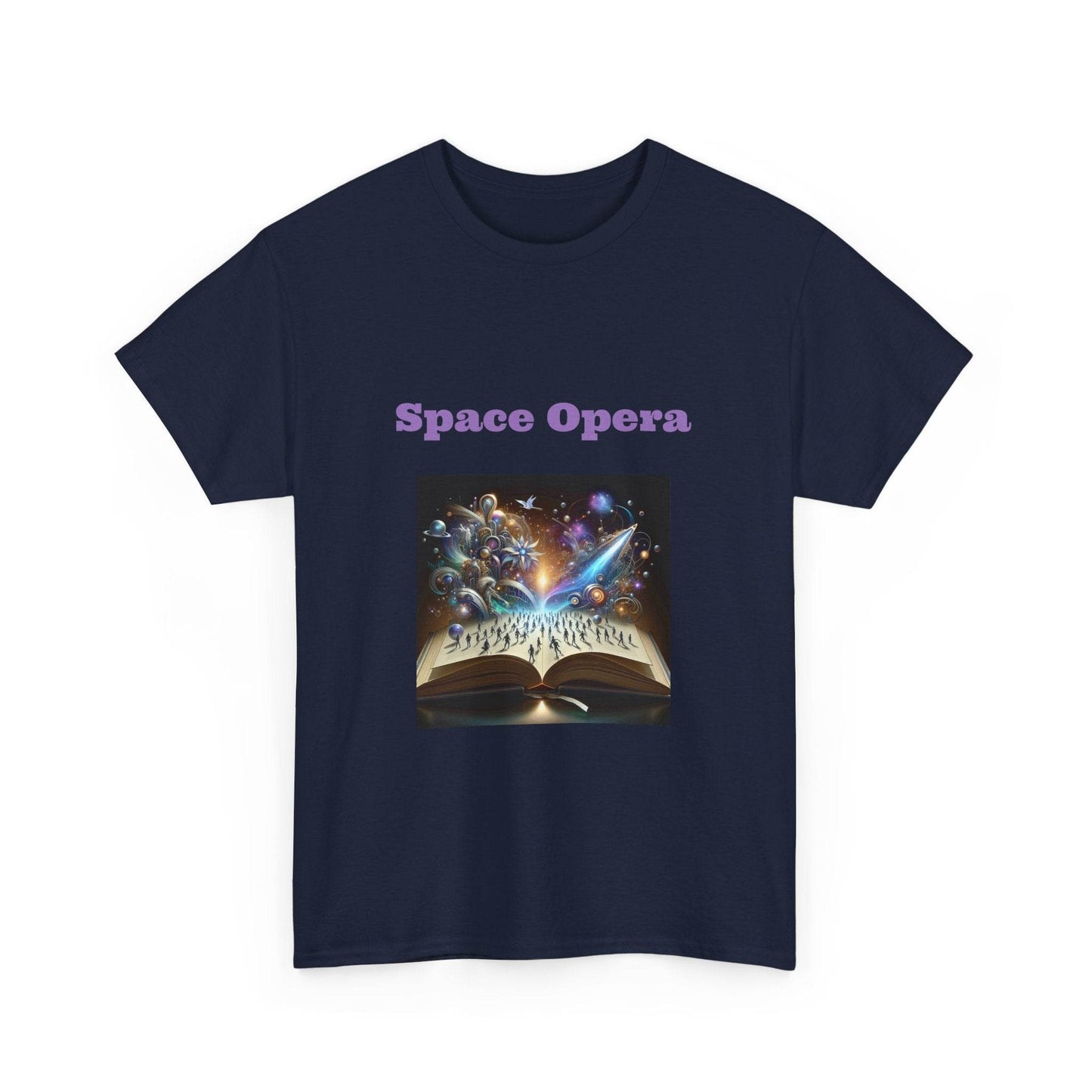 Space Opera - Graphic Tee - Unisex Heavy Cotton T-Shirt Sci-Fi Books - The Dreamer's Bookshop.