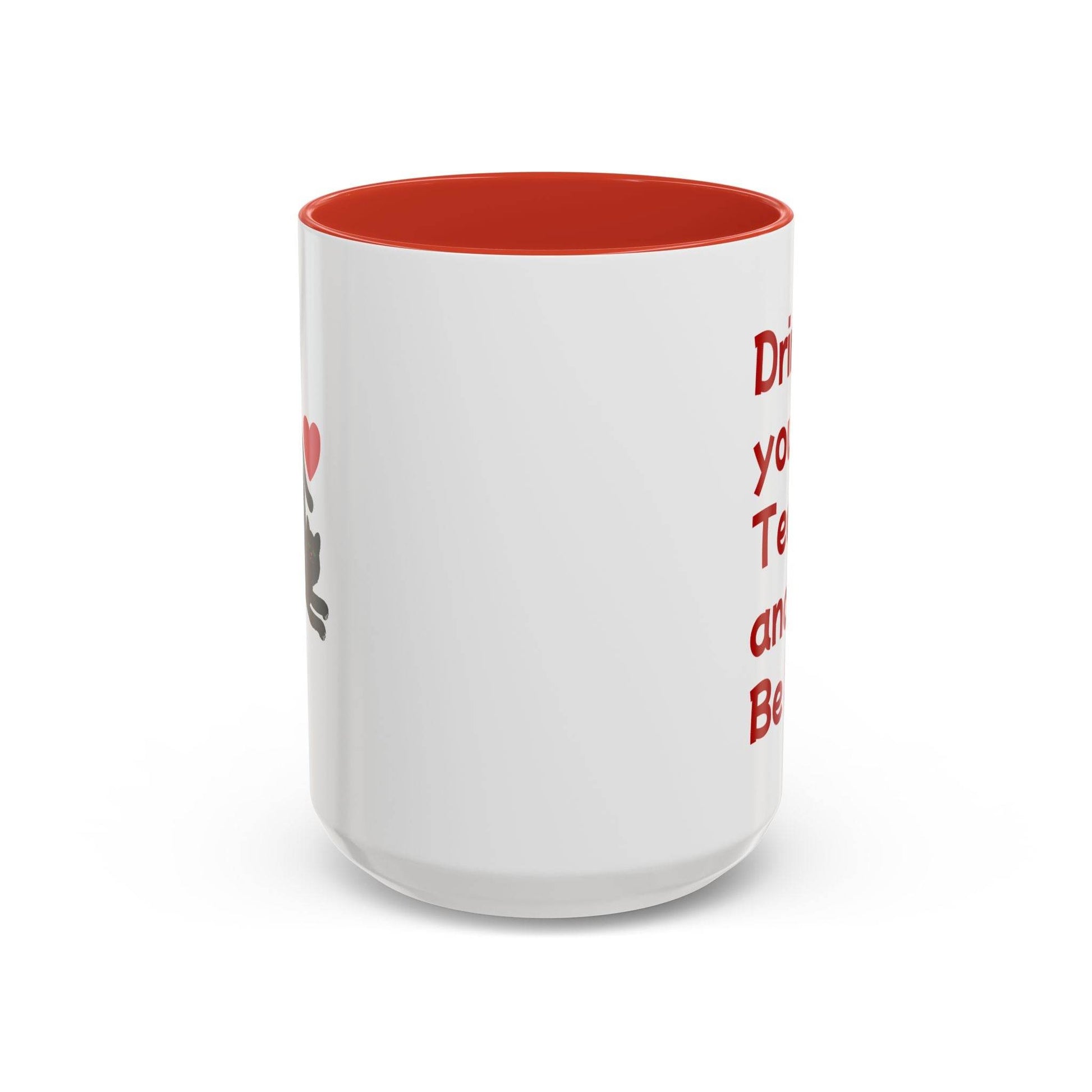 Cute Cat Love Tea Mug - 11 & 15oz Drink and be Nice - The Dreamer's Bookshop.
