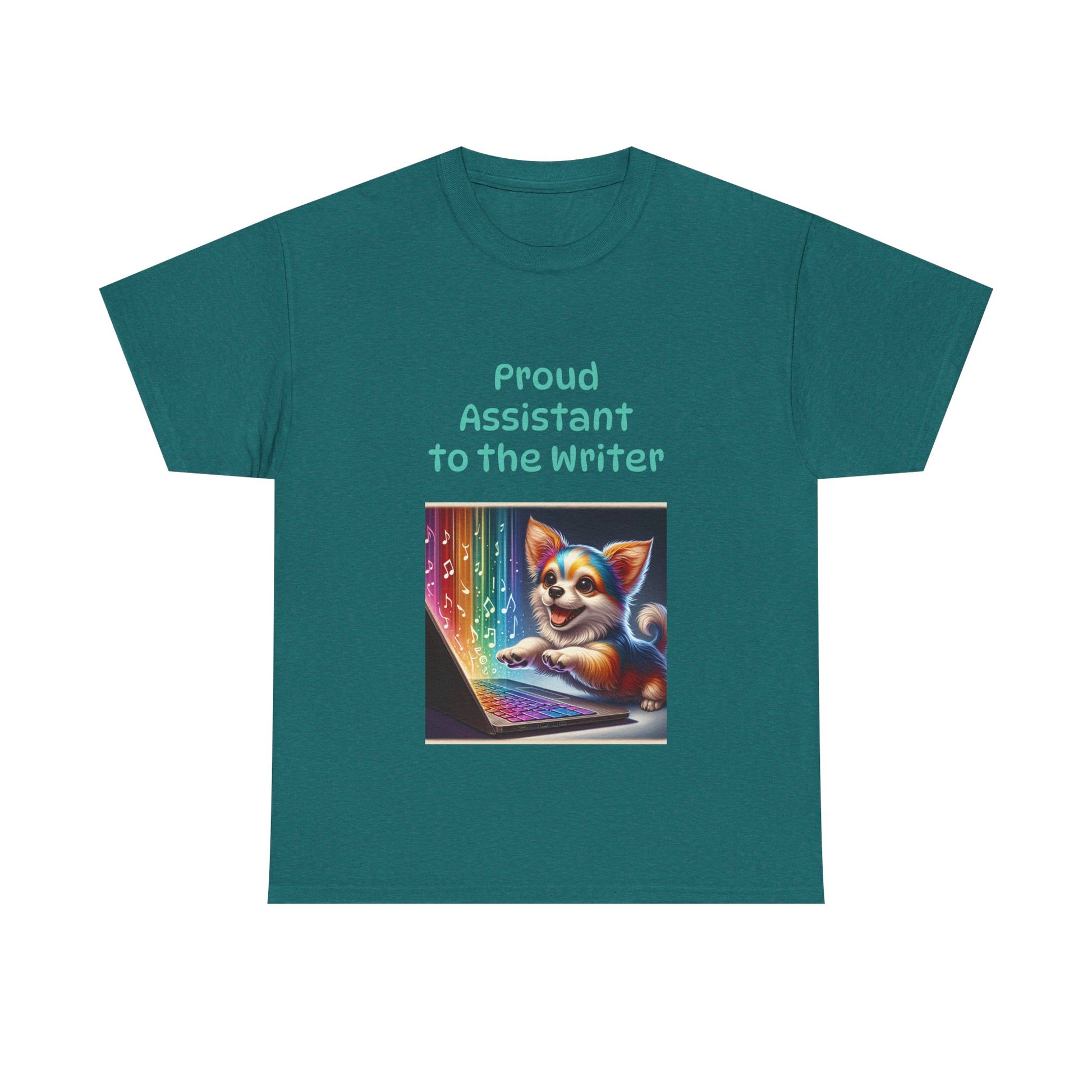 Book Lover's Unisex Heavy Cotton Tee - "Assistant Writer" - The Dreamer's Bookshop.