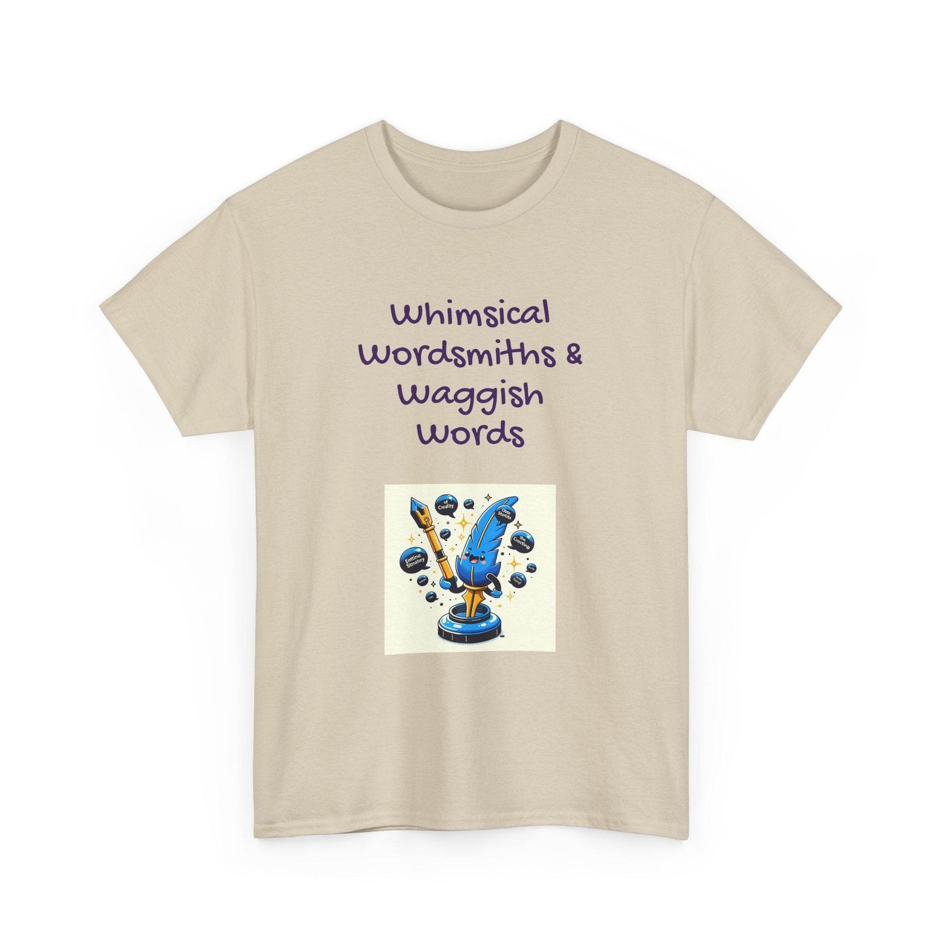 Whimsical Words Unisex Cotton Tee - Fun Graphic T-Shirt for Word Lovers - The Dreamer's Bookshop.
