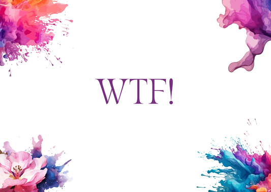 The Dreamer's Bookshop "WTF" Exclamation Card - The Dreamer's Bookshop.