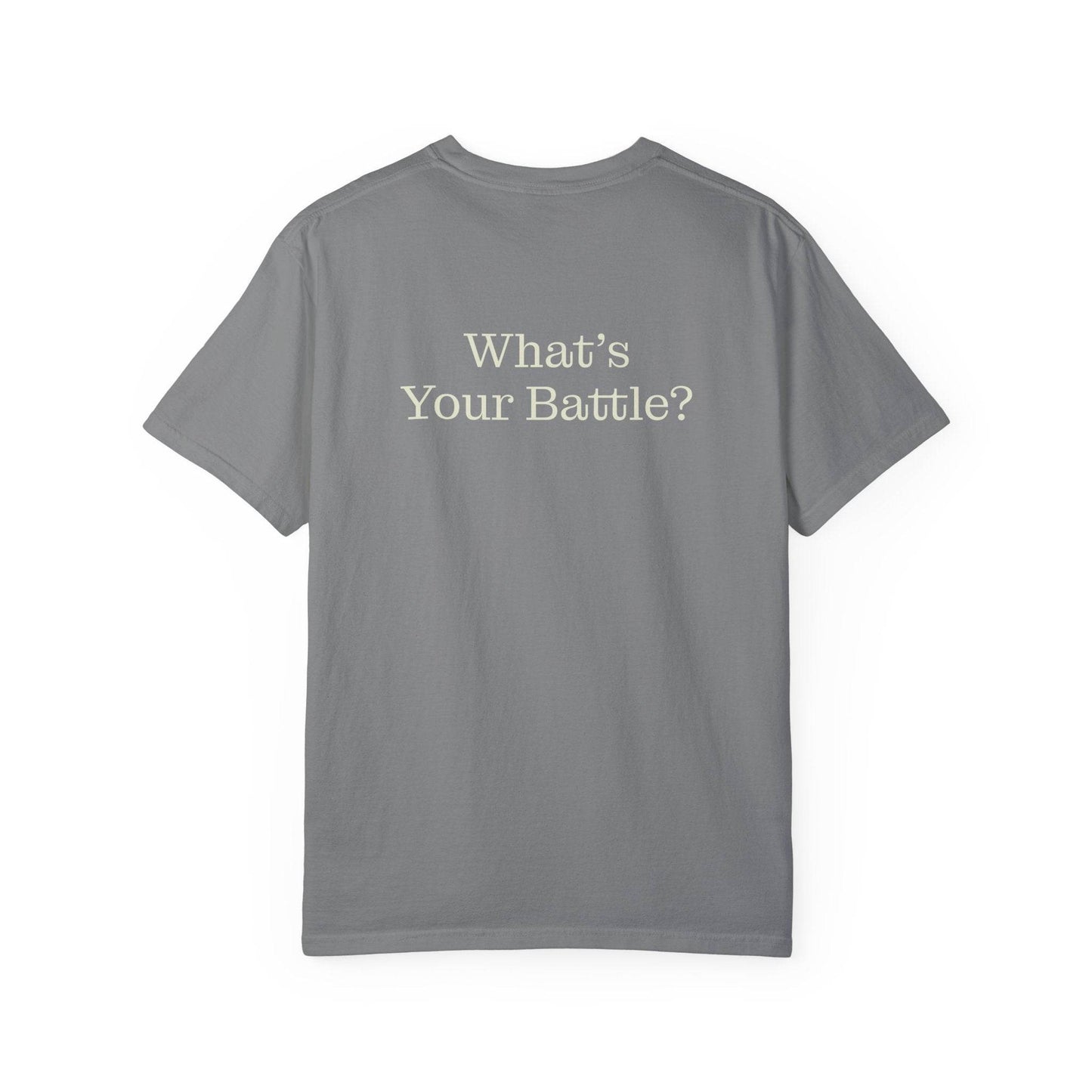 Chronic Pain Warrior Unisex Garment-Dyed T-shirt - Inspirational Motivational Tee - The Dreamer's Bookshop.
