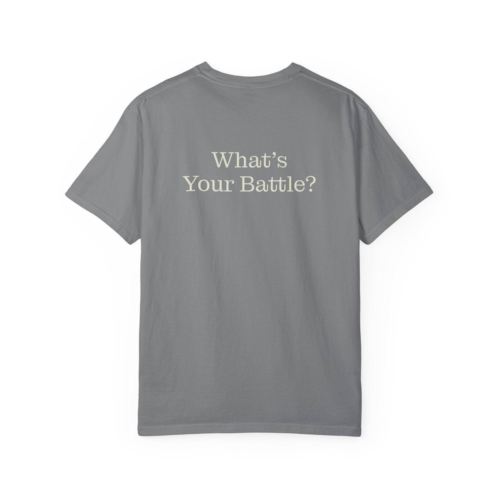 Chronic Pain Warrior Unisex Garment-Dyed T-shirt - Inspirational Motivational Tee - The Dreamer's Bookshop.