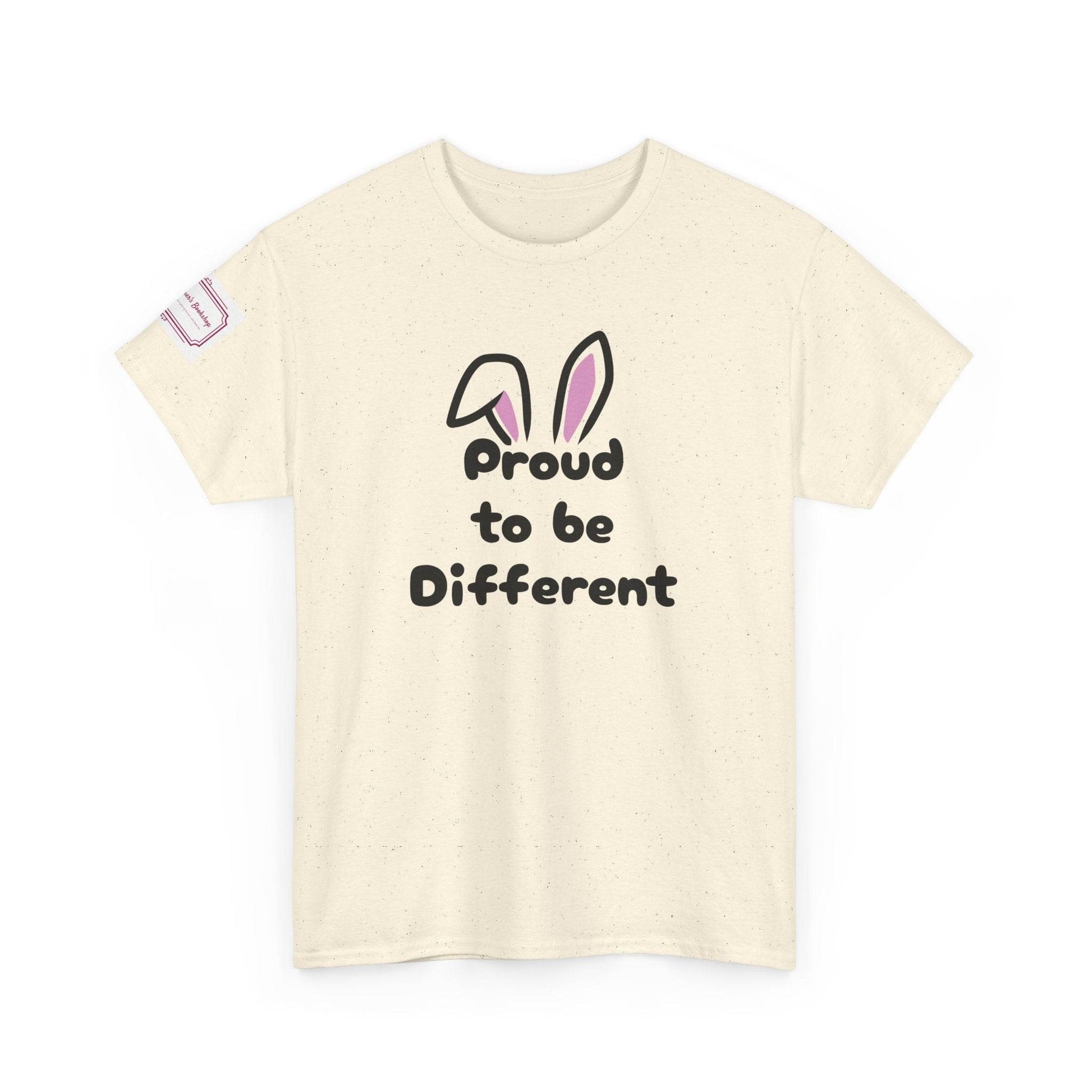 Proud to be Different Unisex Heavy Cotton Tee - Celebrate Individuality - The Dreamer's Bookshop.