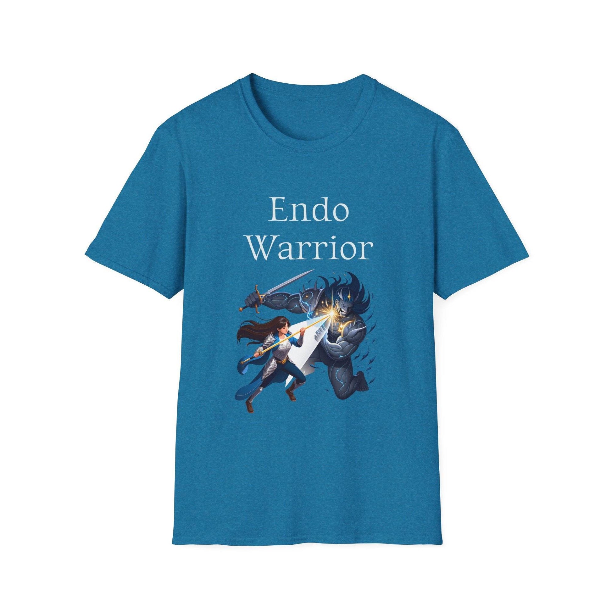 Endometriosis Warrior Unisex Softstyle T-Shirt - Empowering Battle for Women's Health - The Dreamer's Bookshop.