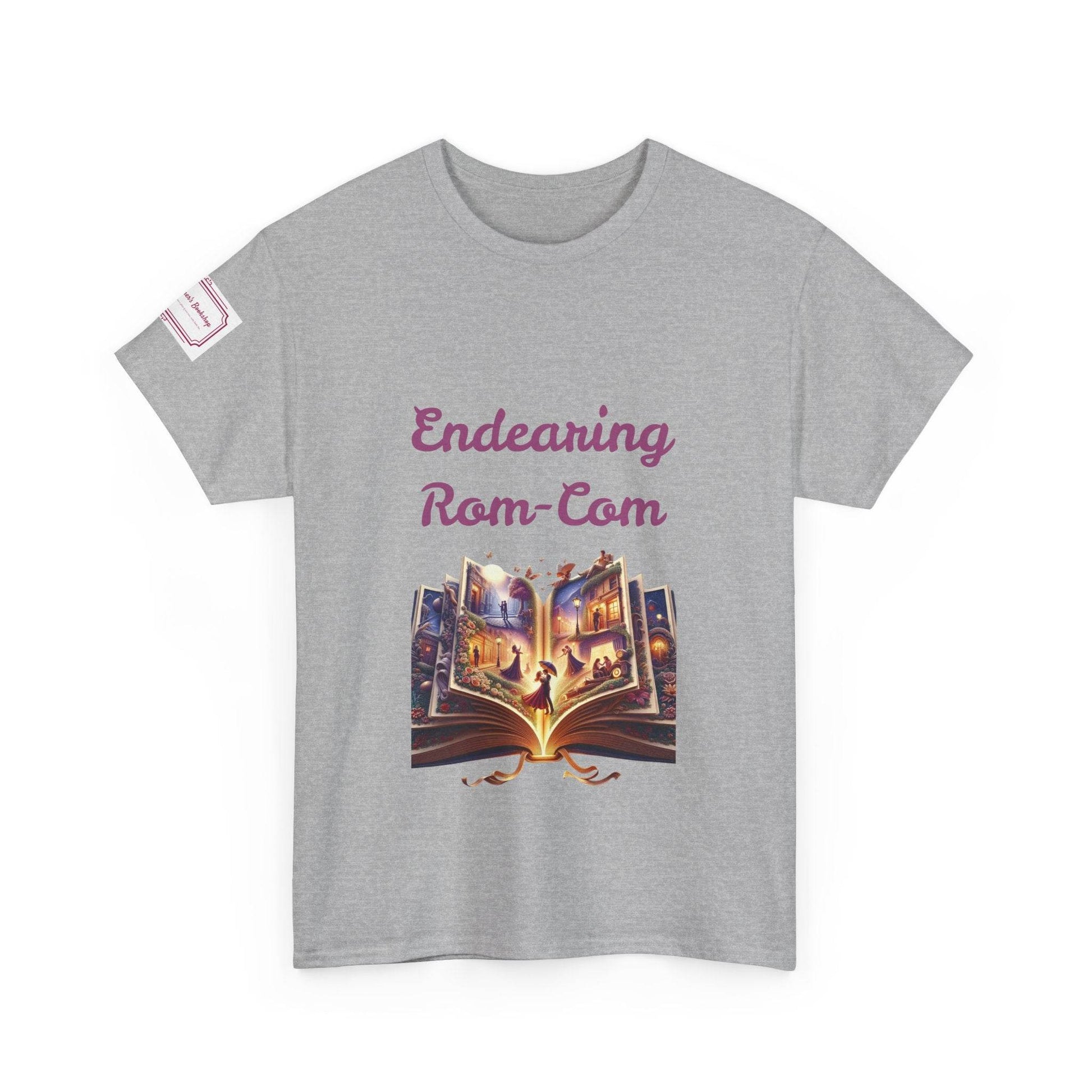 Endearing - Graphic Unisex Heavy Cotton Tee - Rom-Com Books - The Dreamer's Bookshop.
