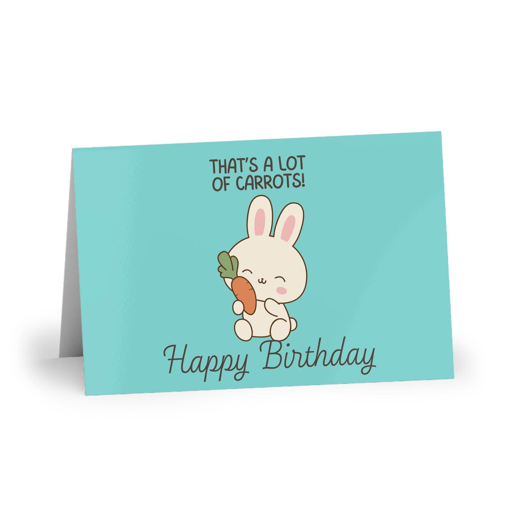The Dreamer's Bookshop Cute "Lot of Carrots" Bunny Birthday Card - The Dreamer's Bookshop.