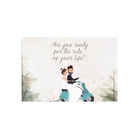 The Dreamer's Bookshop Cute "The Ride" Wedding Card - The Dreamer's Bookshop.