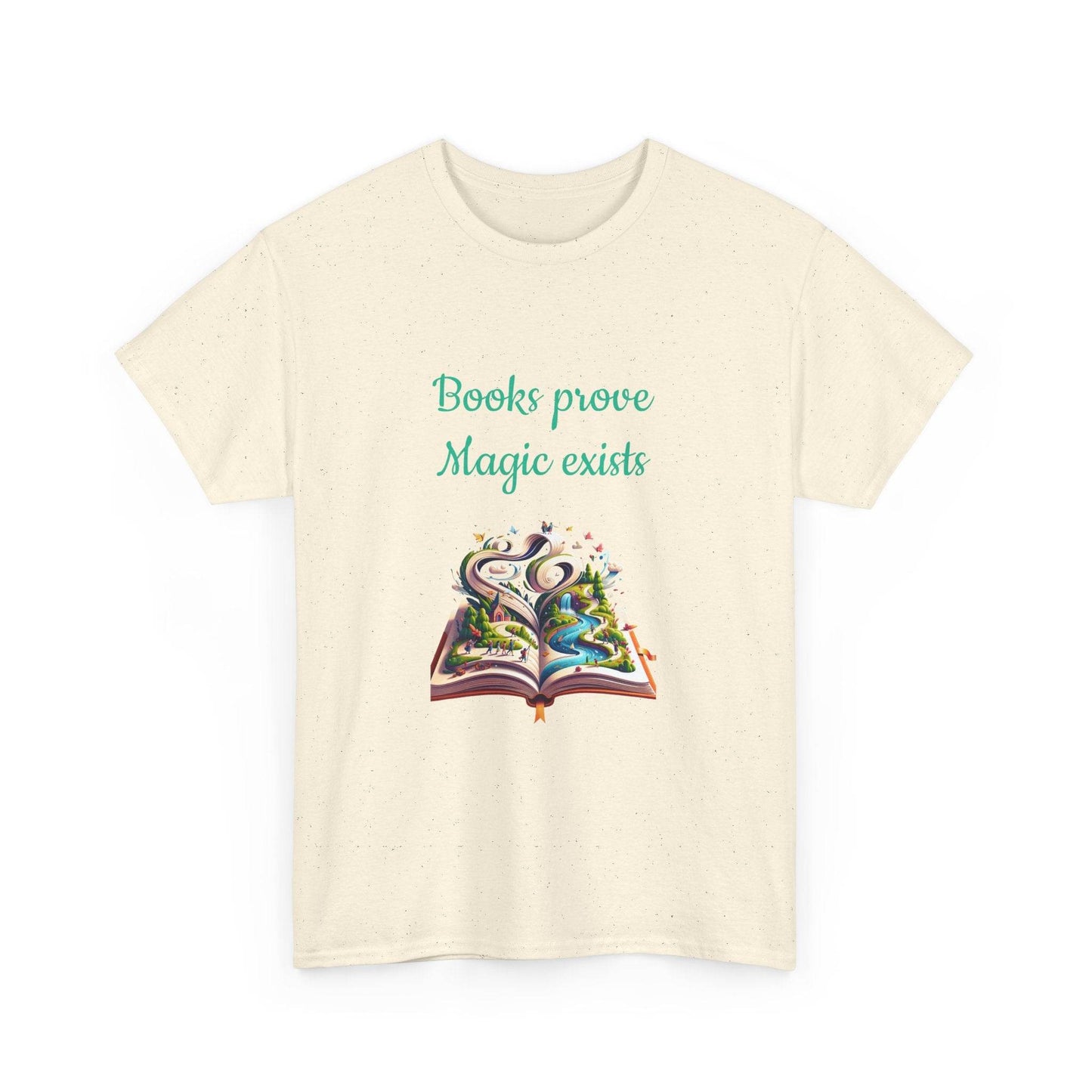 Magic exists - Unisex Heavy Cotton Tee for Book Lovers - The Dreamer's Bookshop.