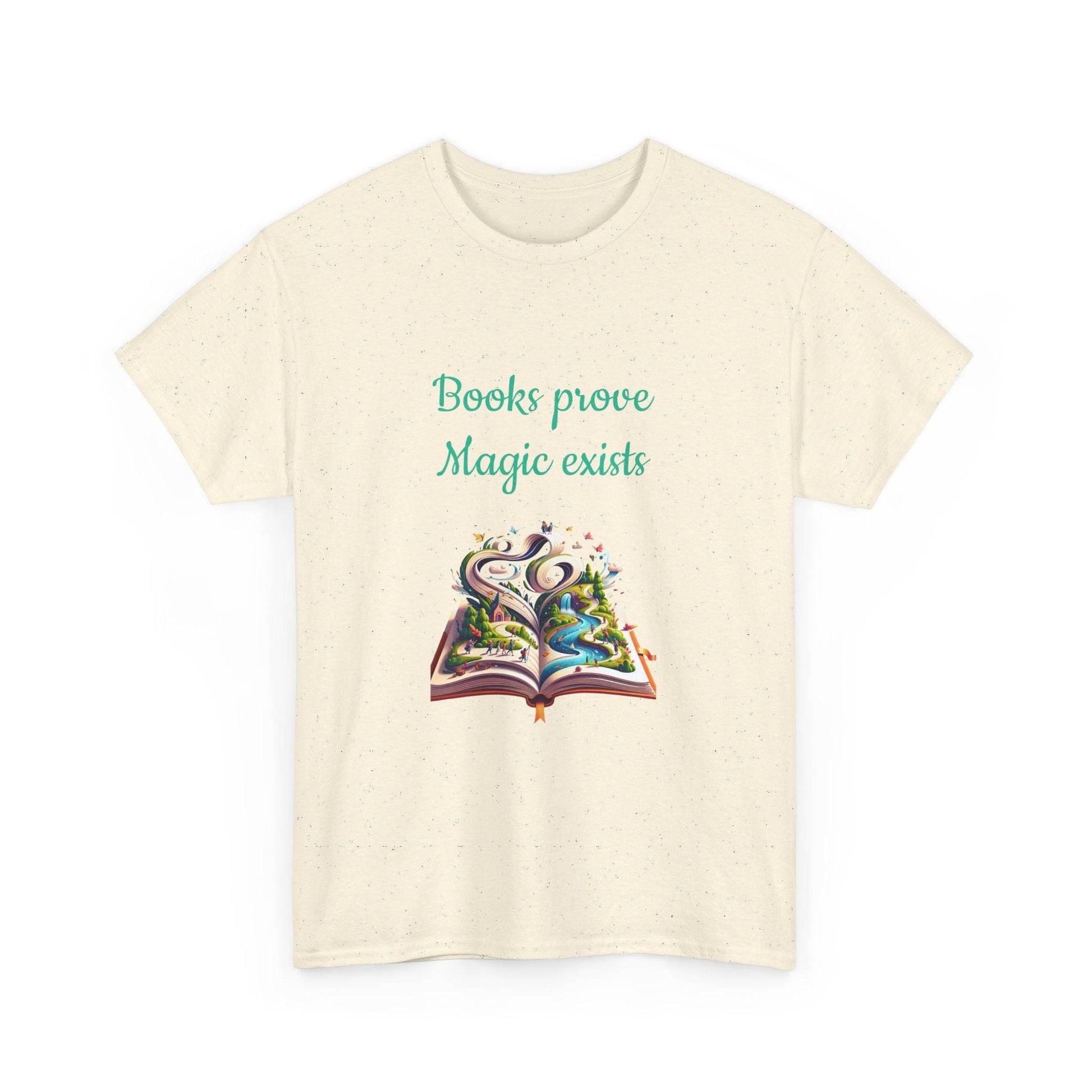 Magic exists - Unisex Heavy Cotton Tee for Book Lovers - The Dreamer's Bookshop.