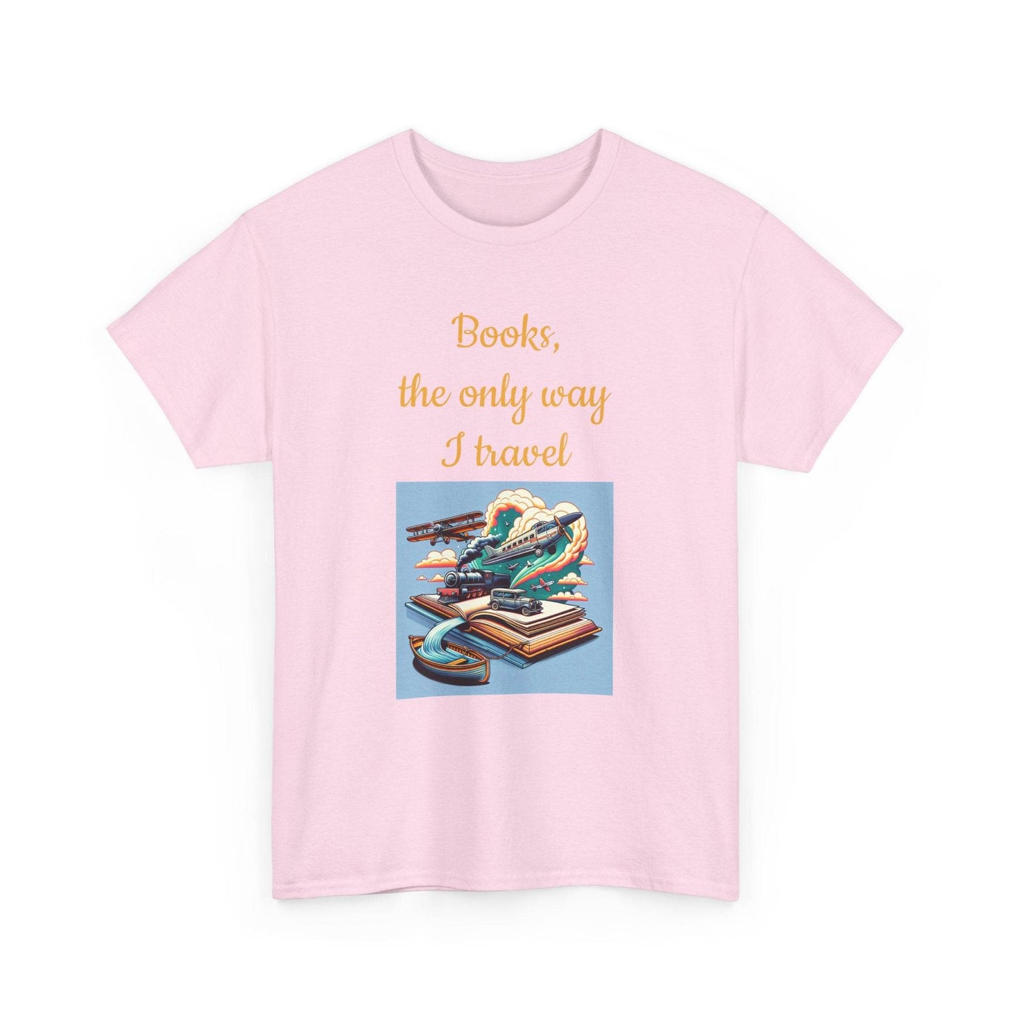 Travel - Unisex Heavy Cotton Tee for Book Lovers - The Dreamer's Bookshop.