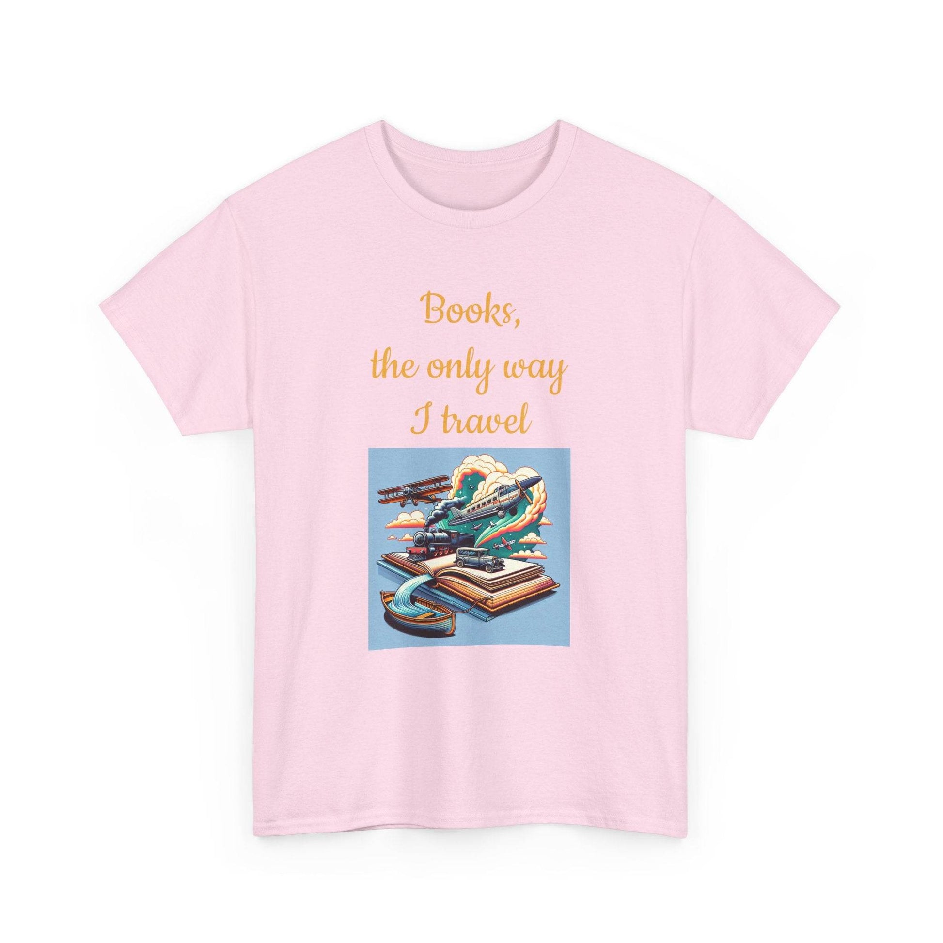 Travel - Unisex Heavy Cotton Tee for Book Lovers - The Dreamer's Bookshop.