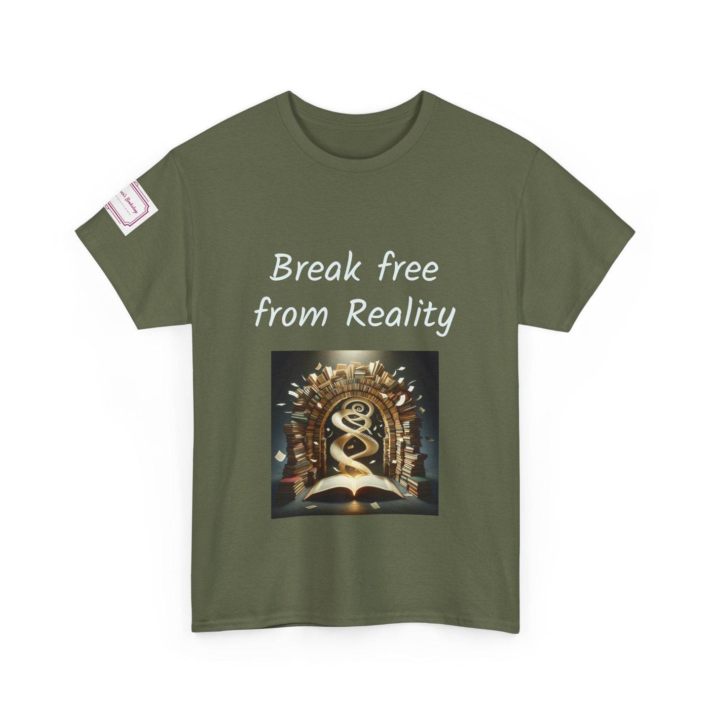Break Free - Graphic Unisex Heavy Cotton Tee - Book Lovers - The Dreamer's Bookshop.