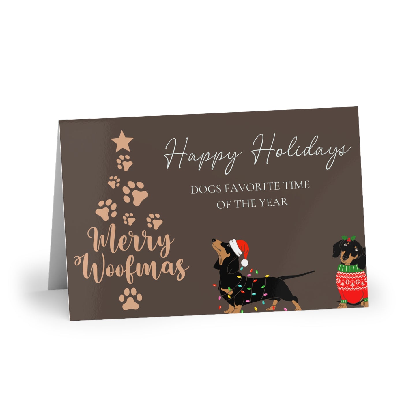 The Dreamer's Bookshop "Dogs XMas" Cute Christmas Card