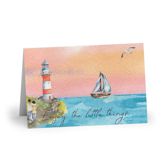 The Dreamer's Bookshop "Lighthouse" Enjoy the Little Things Card