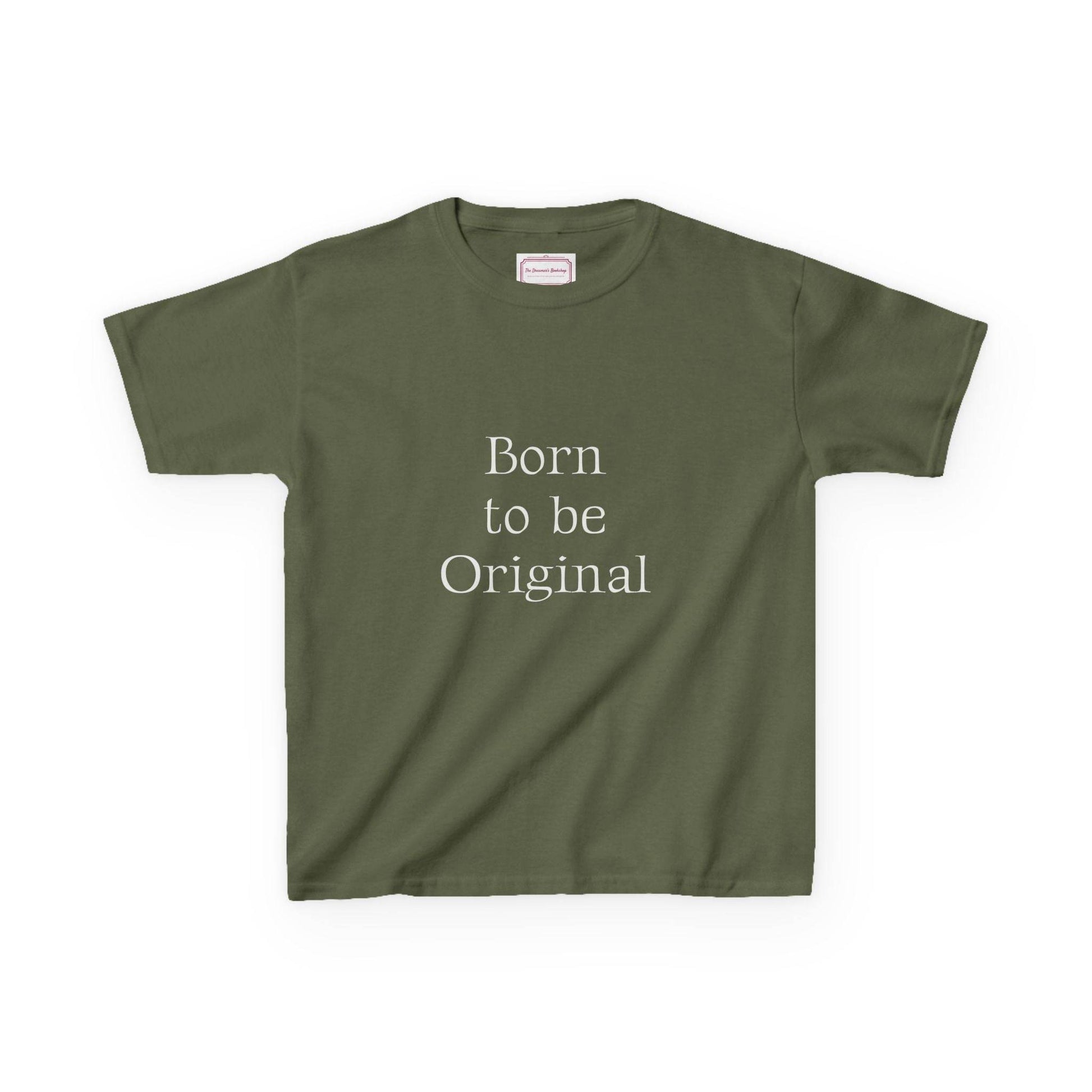 EU - Kids 'Born to be Original' Cotton Tee - Support Young Creators - The Dreamer's Bookshop.