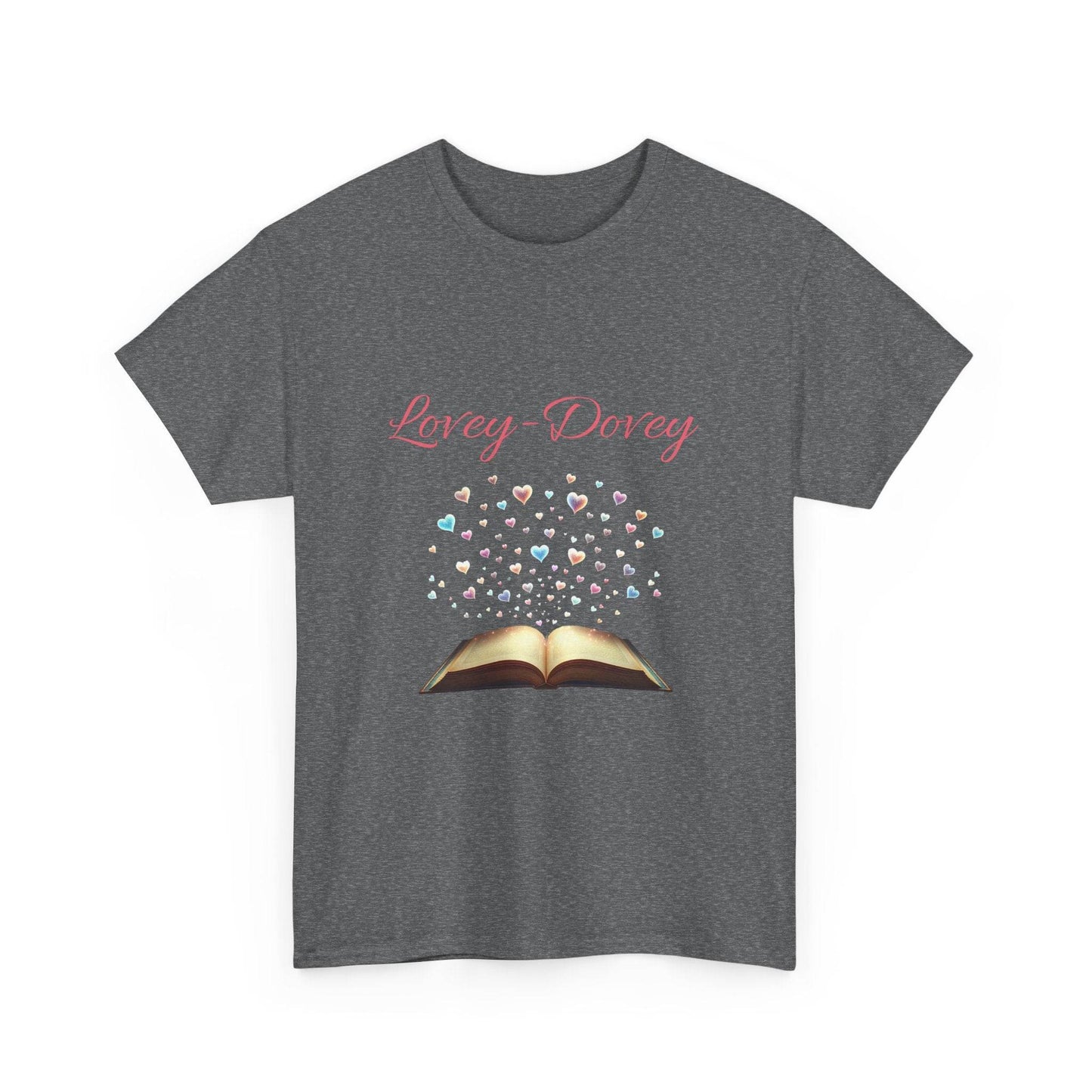 Lovey-Dovey - Graphic Tee - Unisex Heavy Cotton T-Shirt for Book Lovers - The Dreamer's Bookshop.