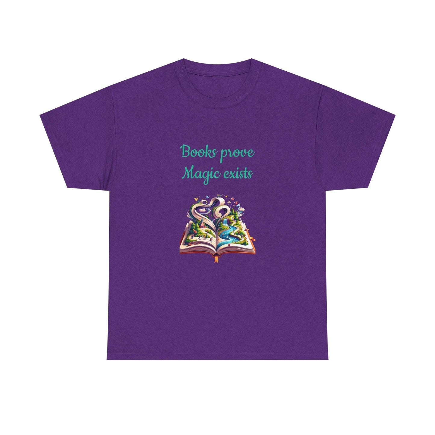 Magic exists - Unisex Heavy Cotton Tee for Book Lovers - The Dreamer's Bookshop.