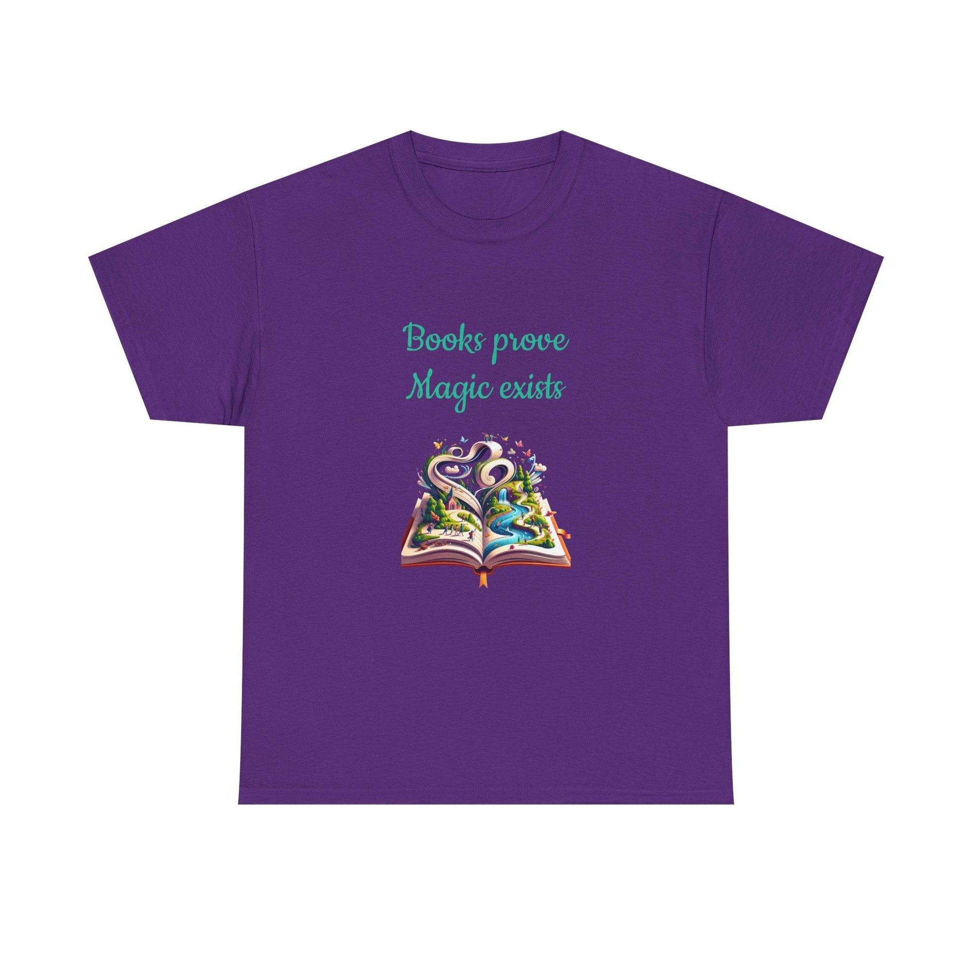Magic exists - Unisex Heavy Cotton Tee for Book Lovers - The Dreamer's Bookshop.