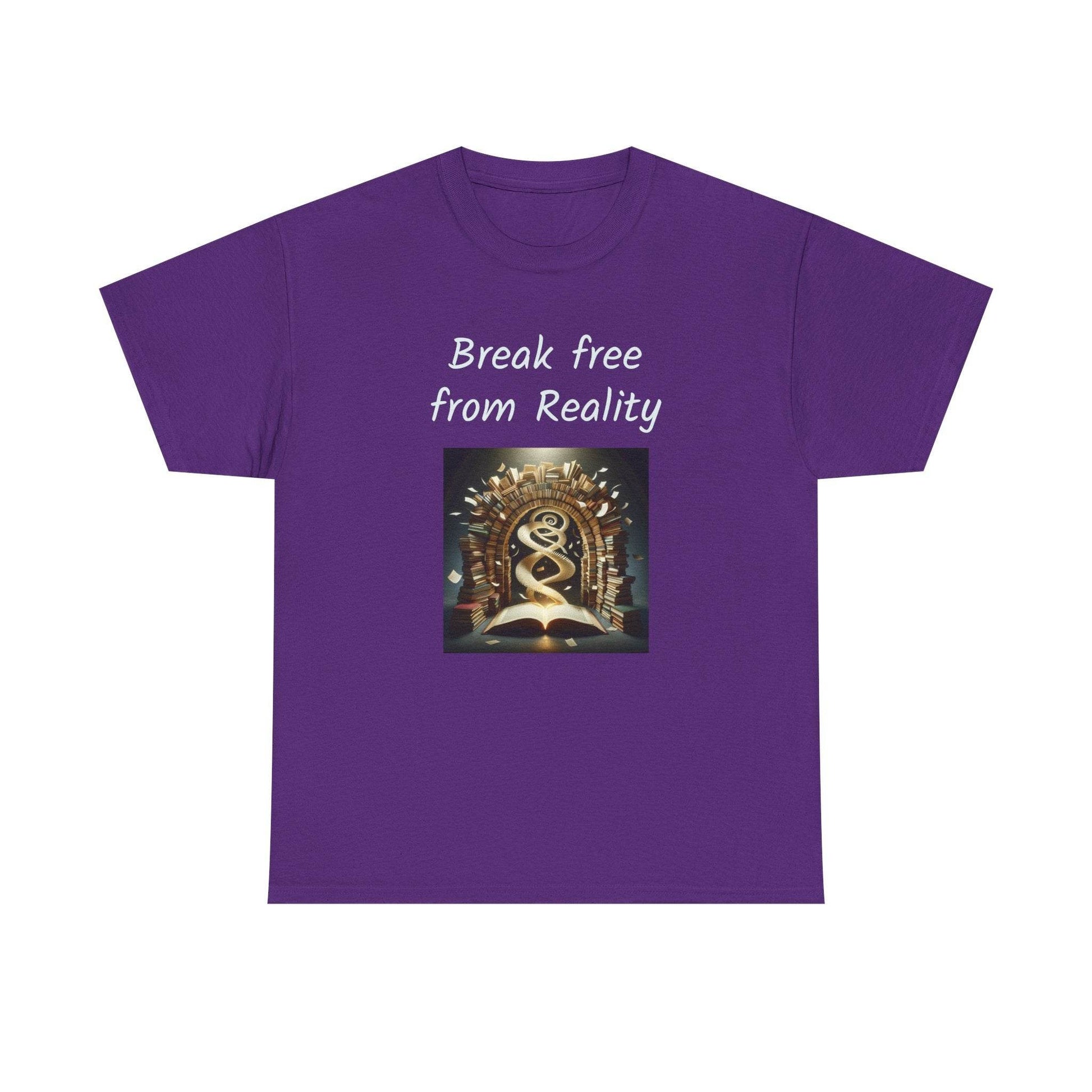 Break Free - Graphic Tee - Unisex Heavy Cotton T-Shirt - Book Lovers - The Dreamer's Bookshop.