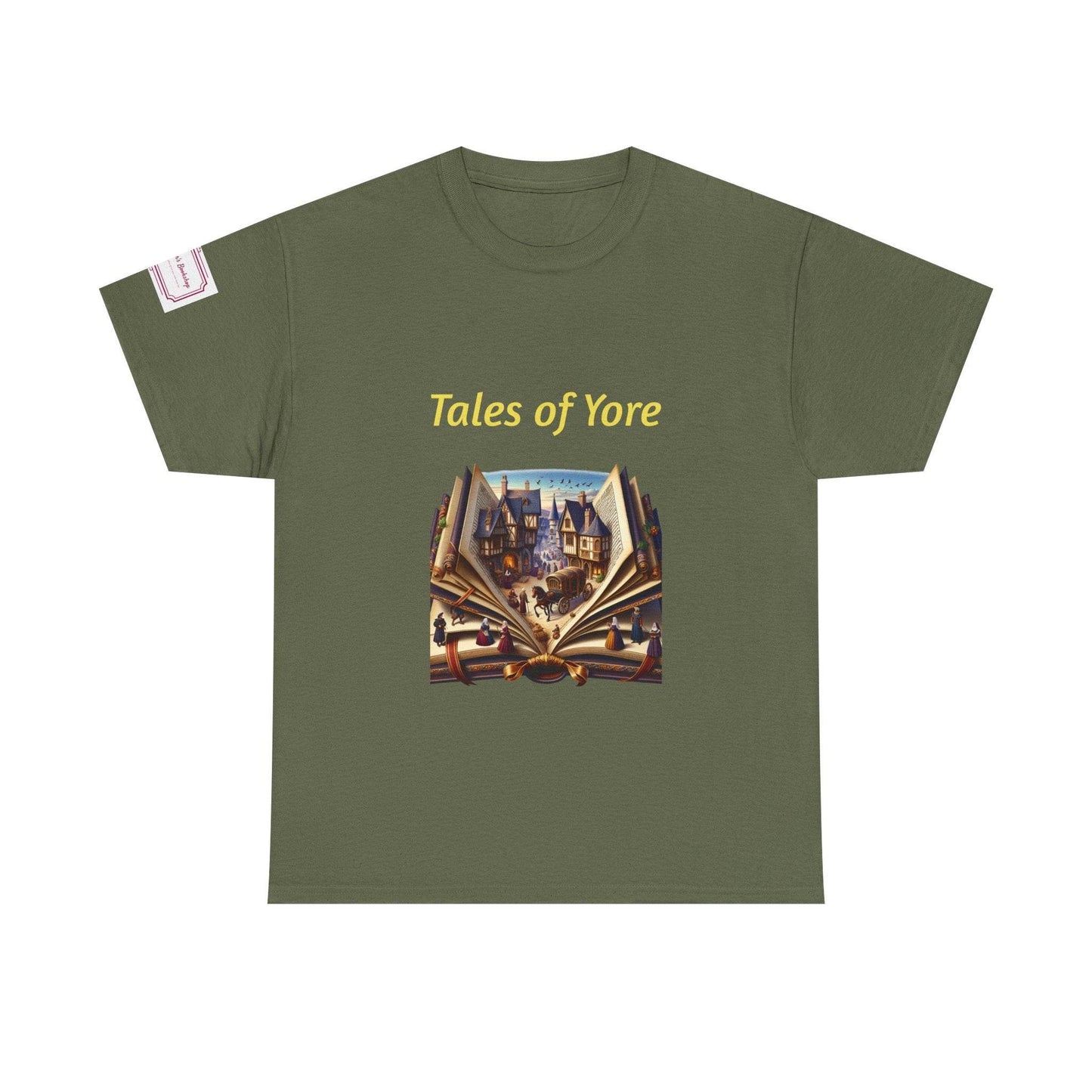 Tales of Yore - Graphic Unisex Heavy Cotton Tee - Historical Books - The Dreamer's Bookshop.