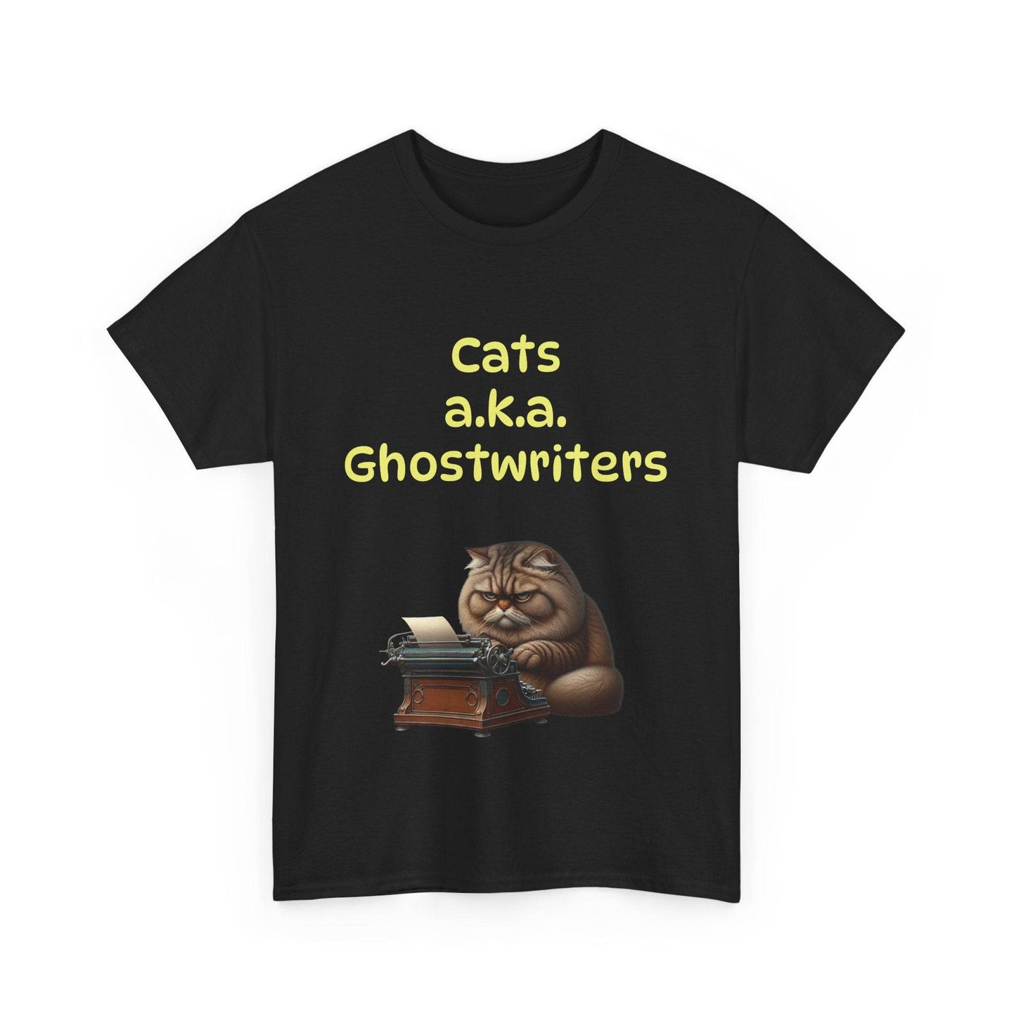 Cats Ghostwriters - A Unisex Heavy Cotton Tee - Perfect for Book Lovers - The Dreamer's Bookshop.