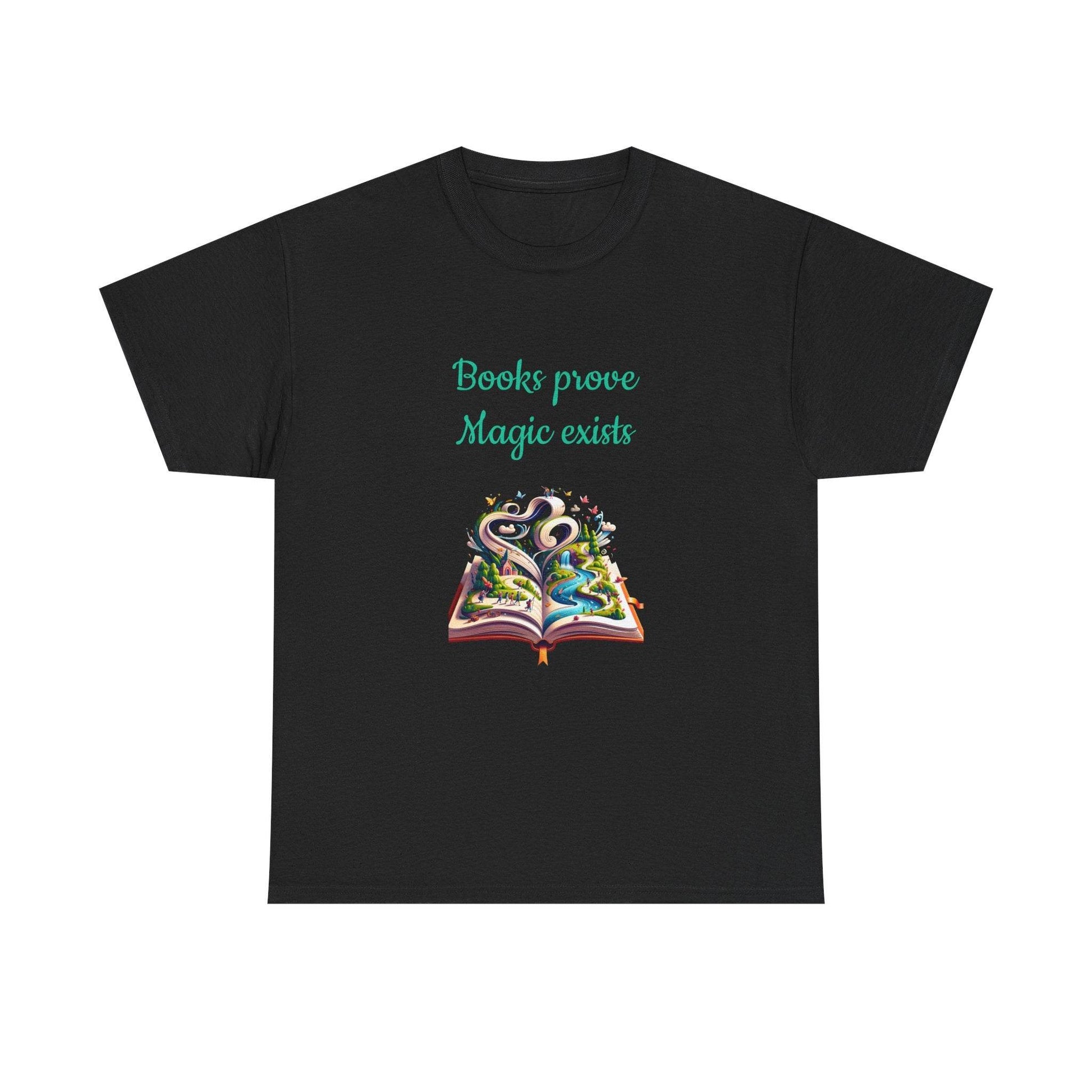 Magic Exists -A Unisex Heavy Cotton Tee - Perfect for Book Lovers - The Dreamer's Bookshop.