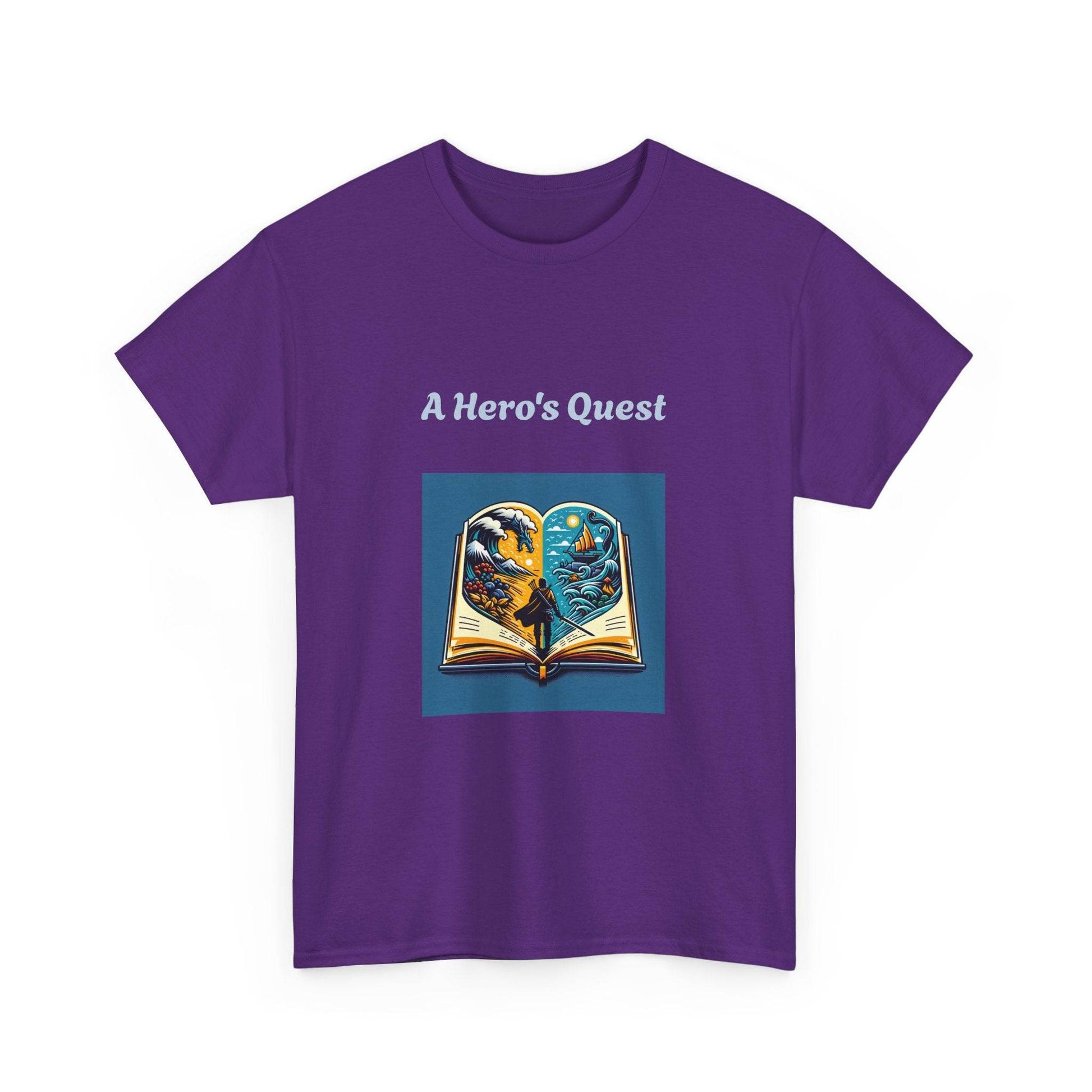 Adventure - Graphic Tee - Unisex Heavy Cotton T-Shirt - Hero's Quest - The Dreamer's Bookshop.
